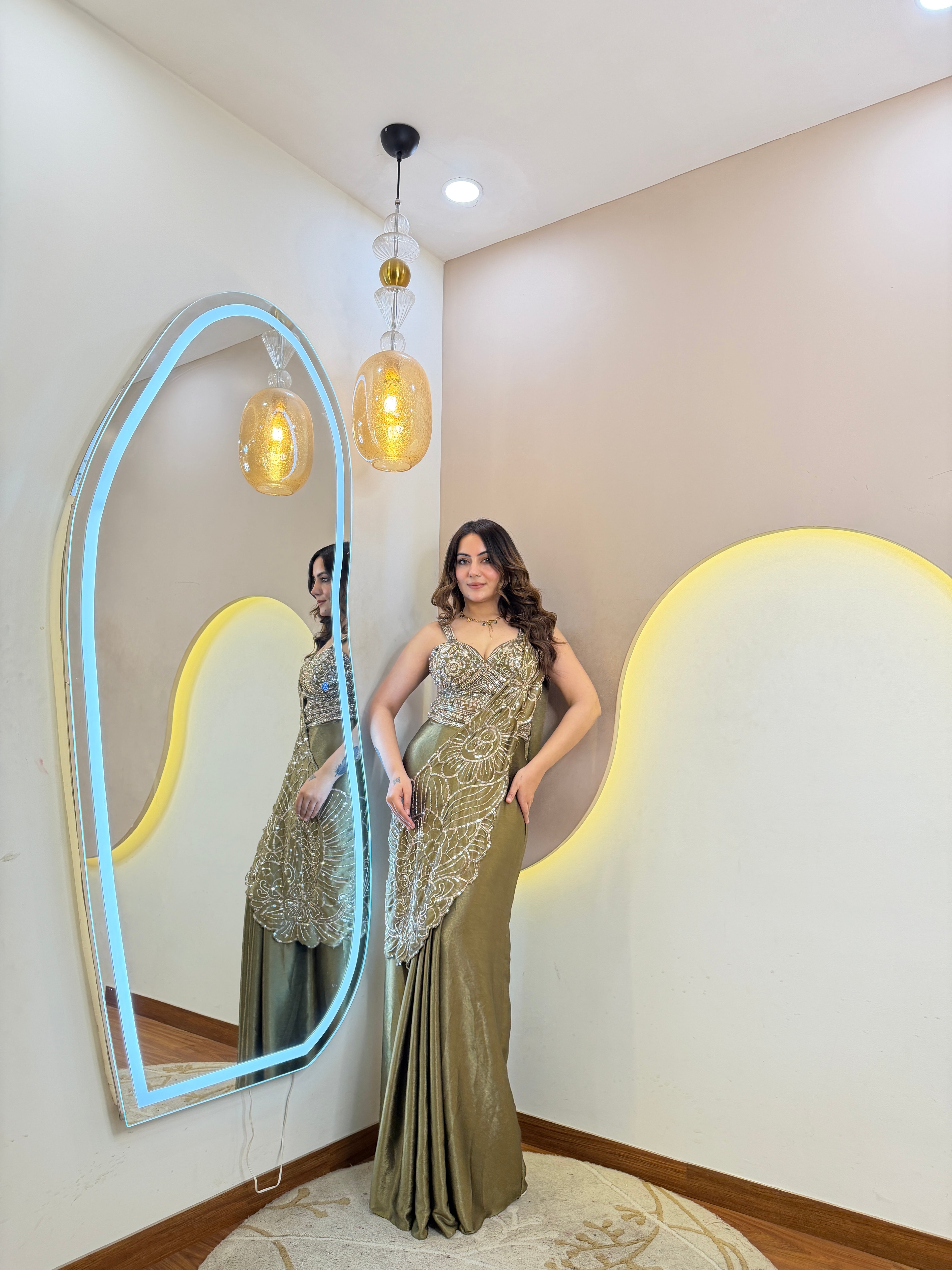 PARTY WEAR DRAPE SAREE