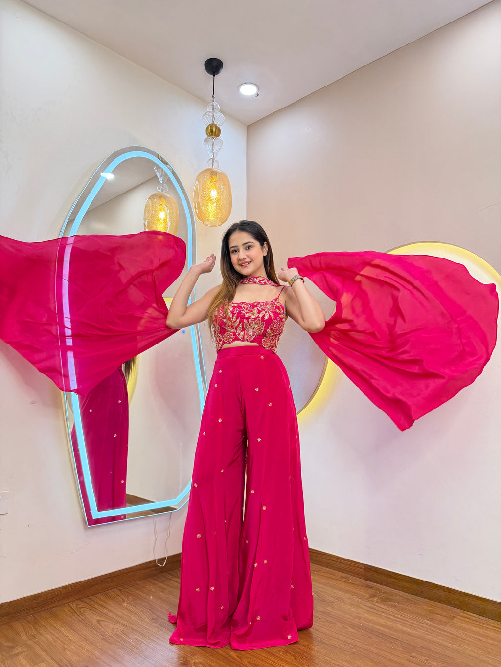 D763 SHARARA 3PC SUIT