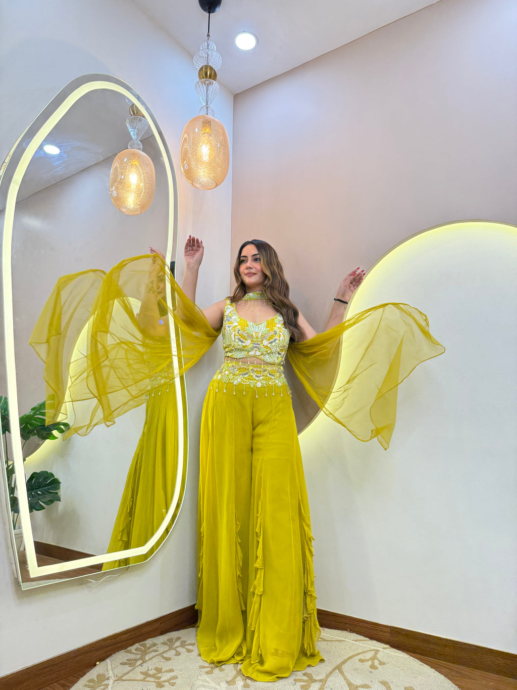 SHABANA CROP TOP SET