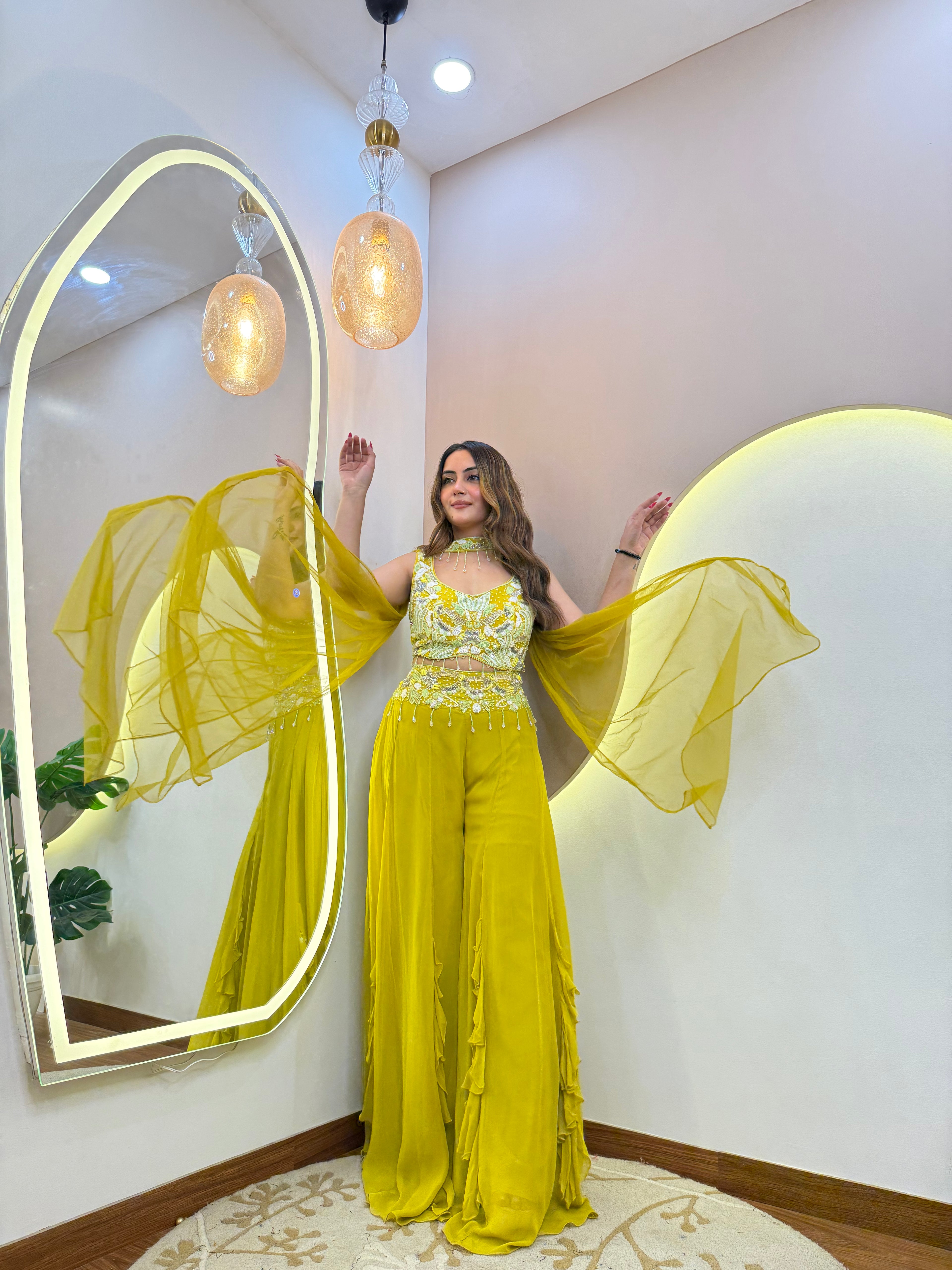 SHABANA CROP TOP SET