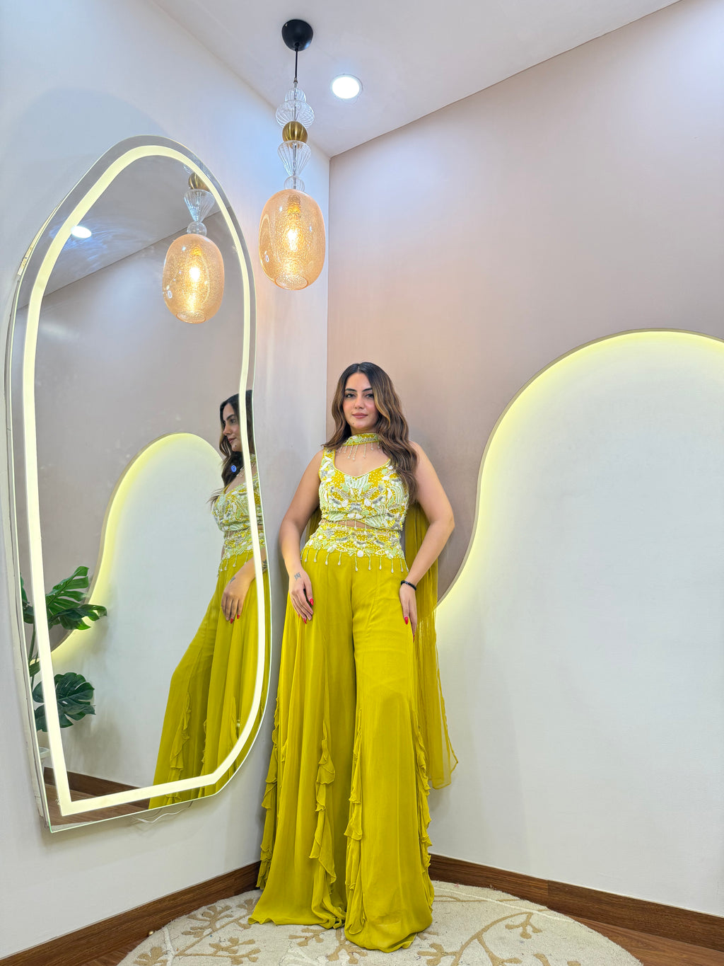 SHABANA CROP TOP SET