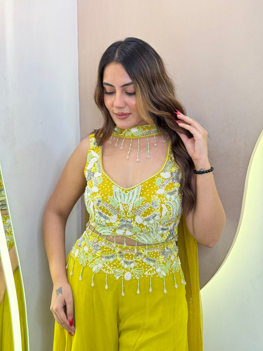 SHABANA CROP TOP SET