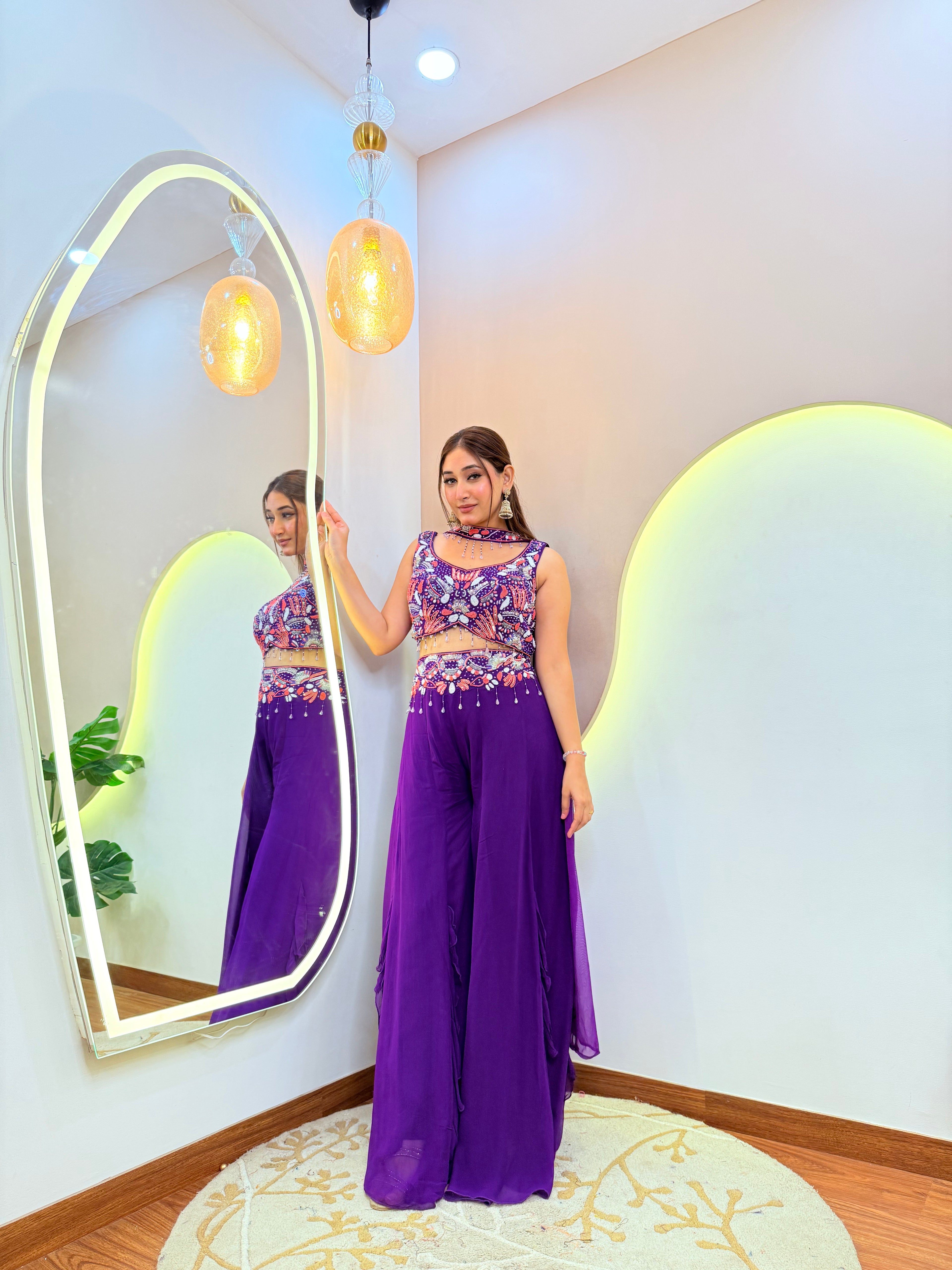 SHABANA CROP TOP SET