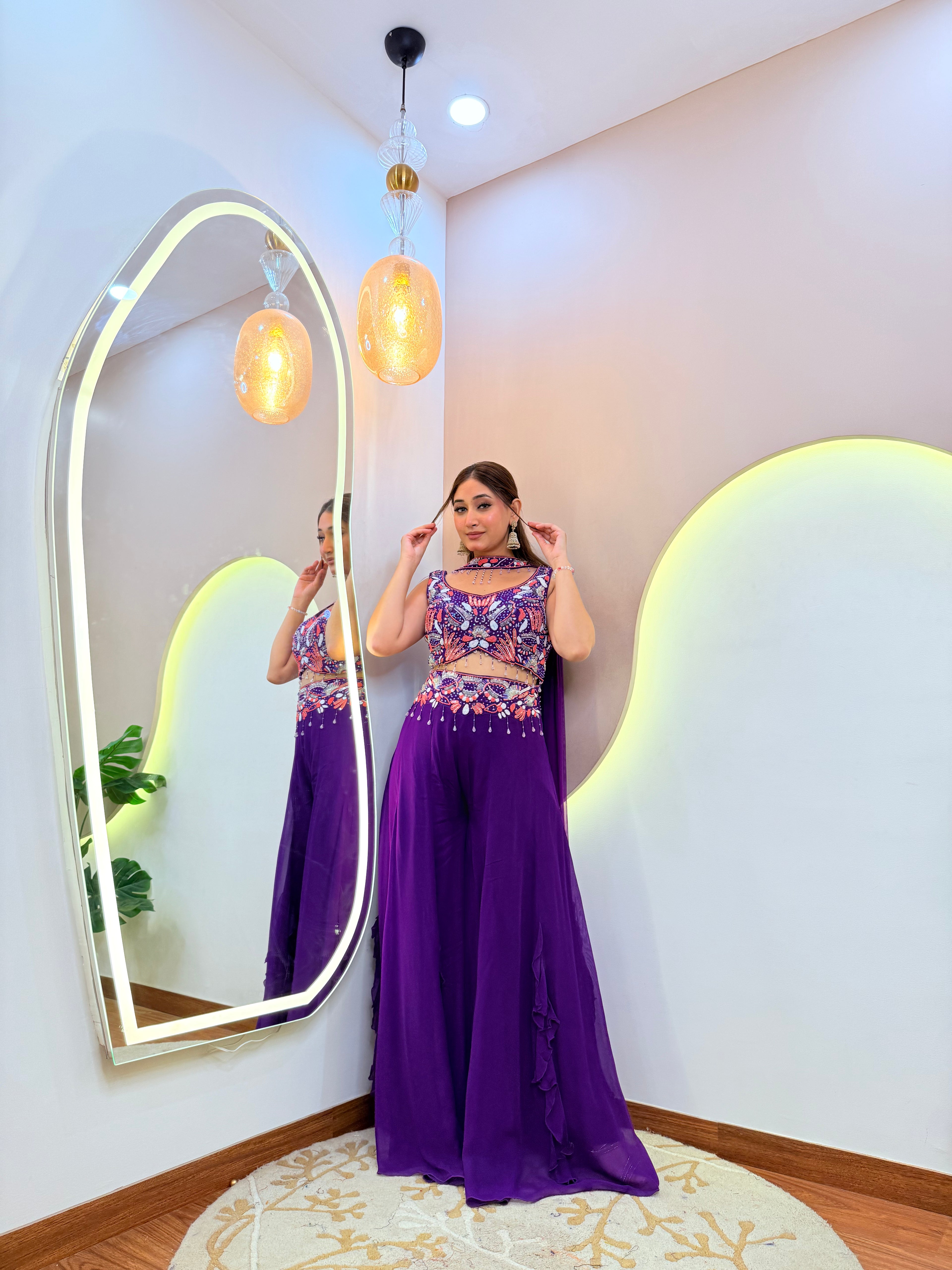 SHABANA CROP TOP SET