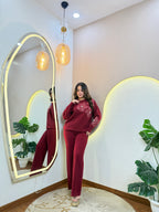 SHABILA   WOOLEN CORD SET