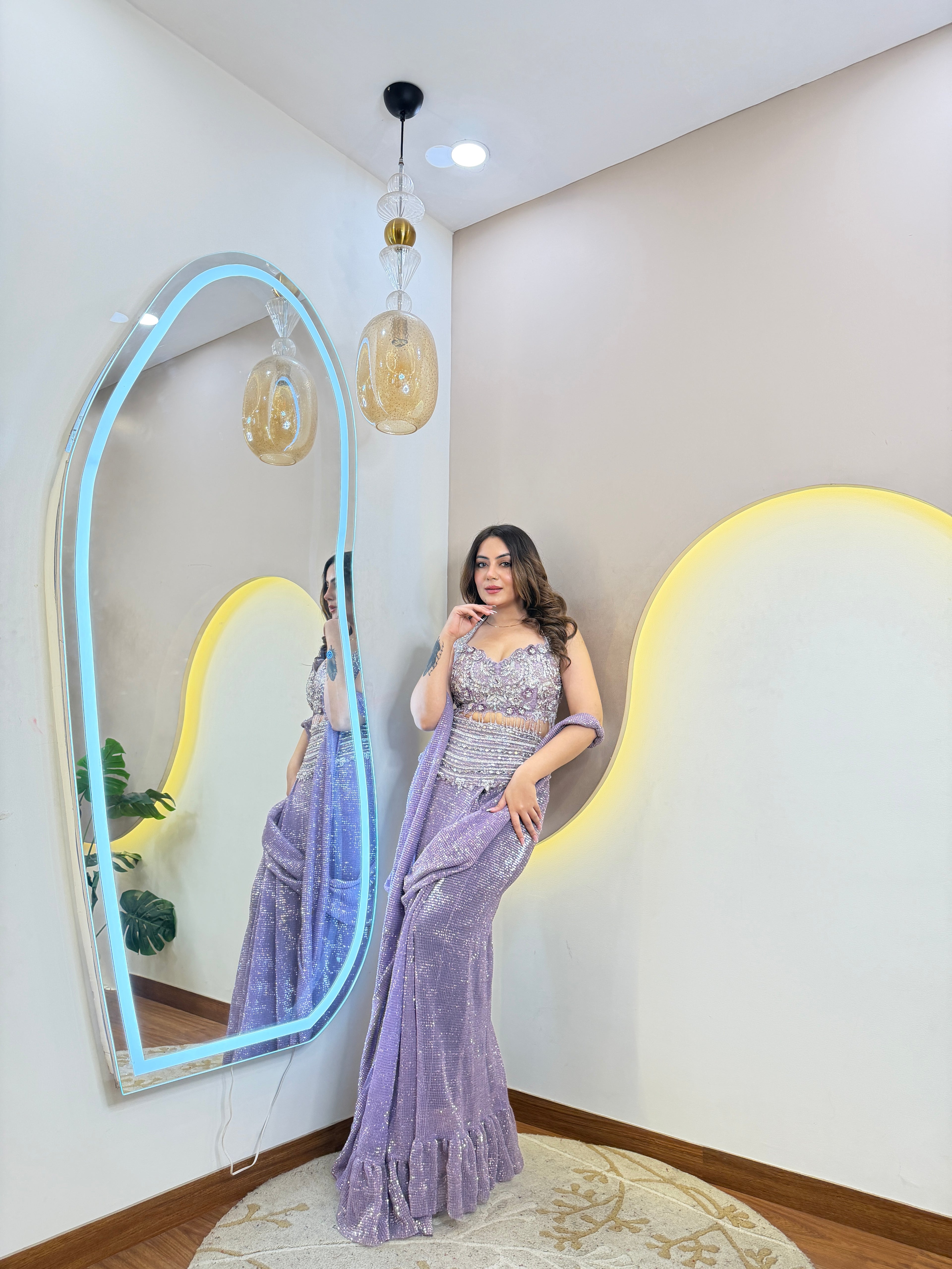 D161 DHOTI STYLE CORSET 3PC