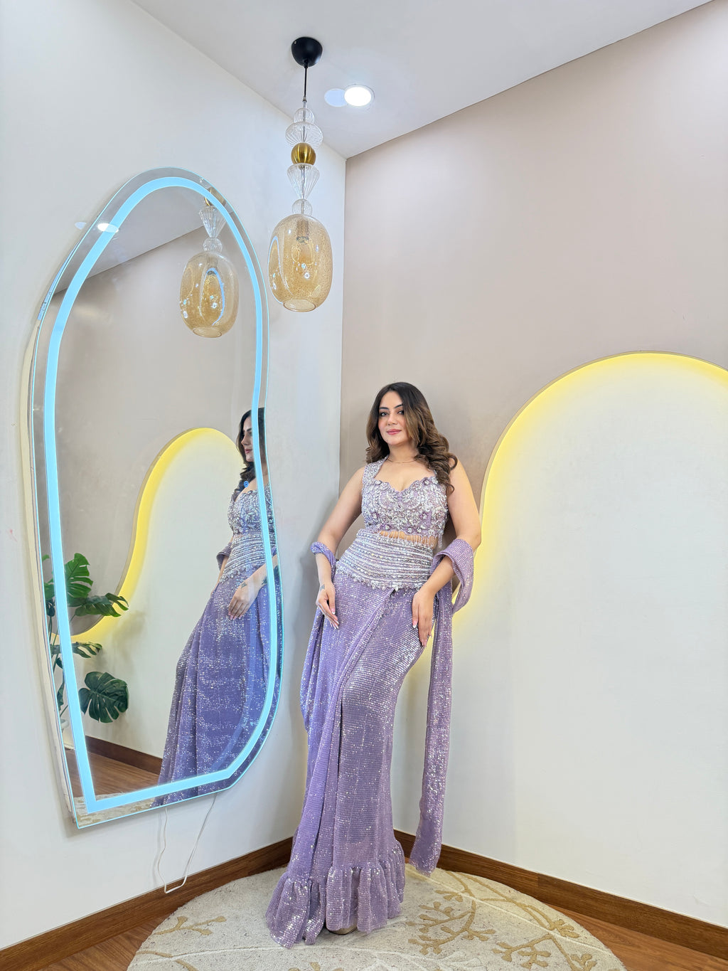 D161 DHOTI STYLE CORSET 3PC