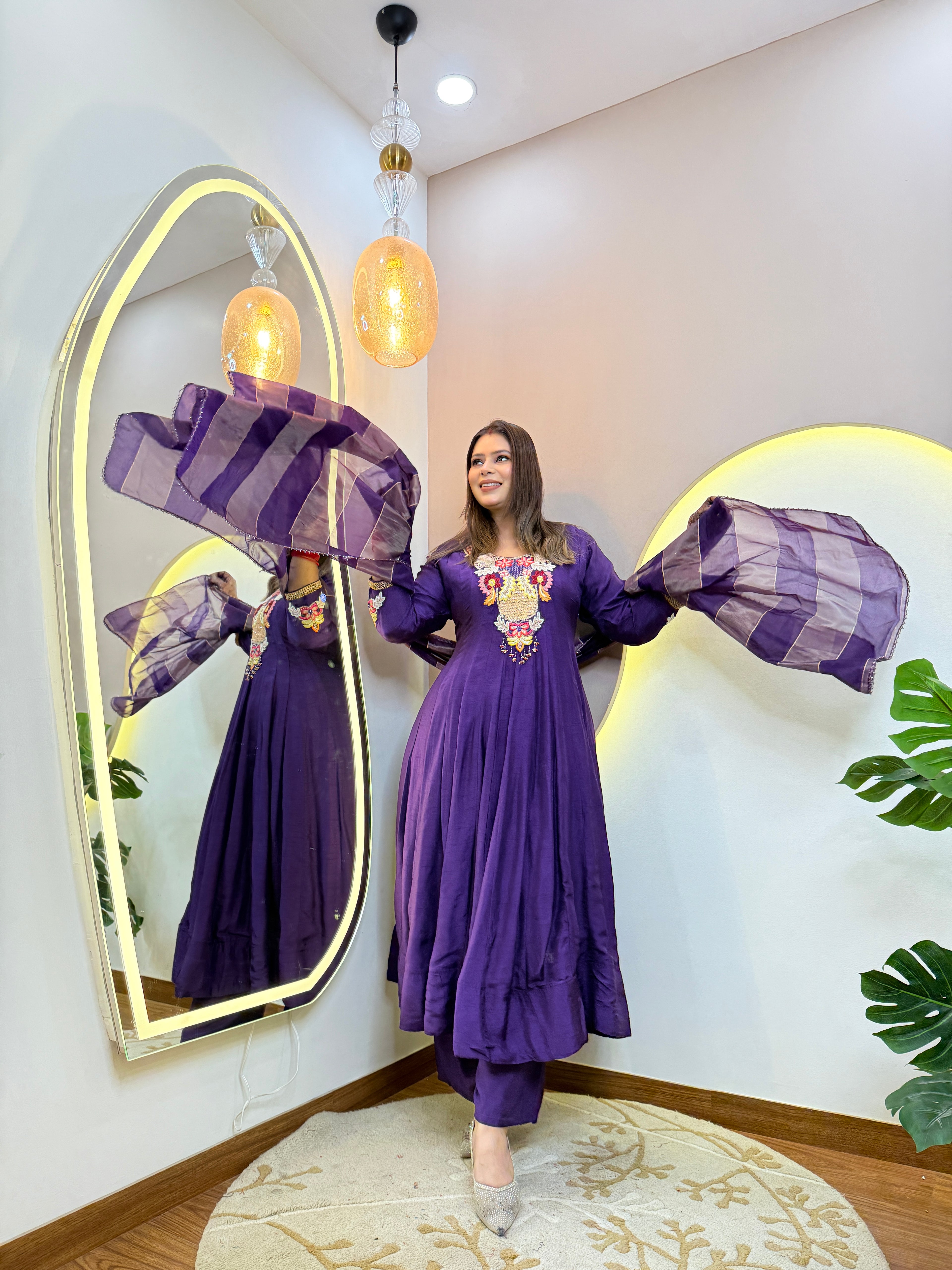 ANARKALI PANT SUIT OUTFIT  GOWN