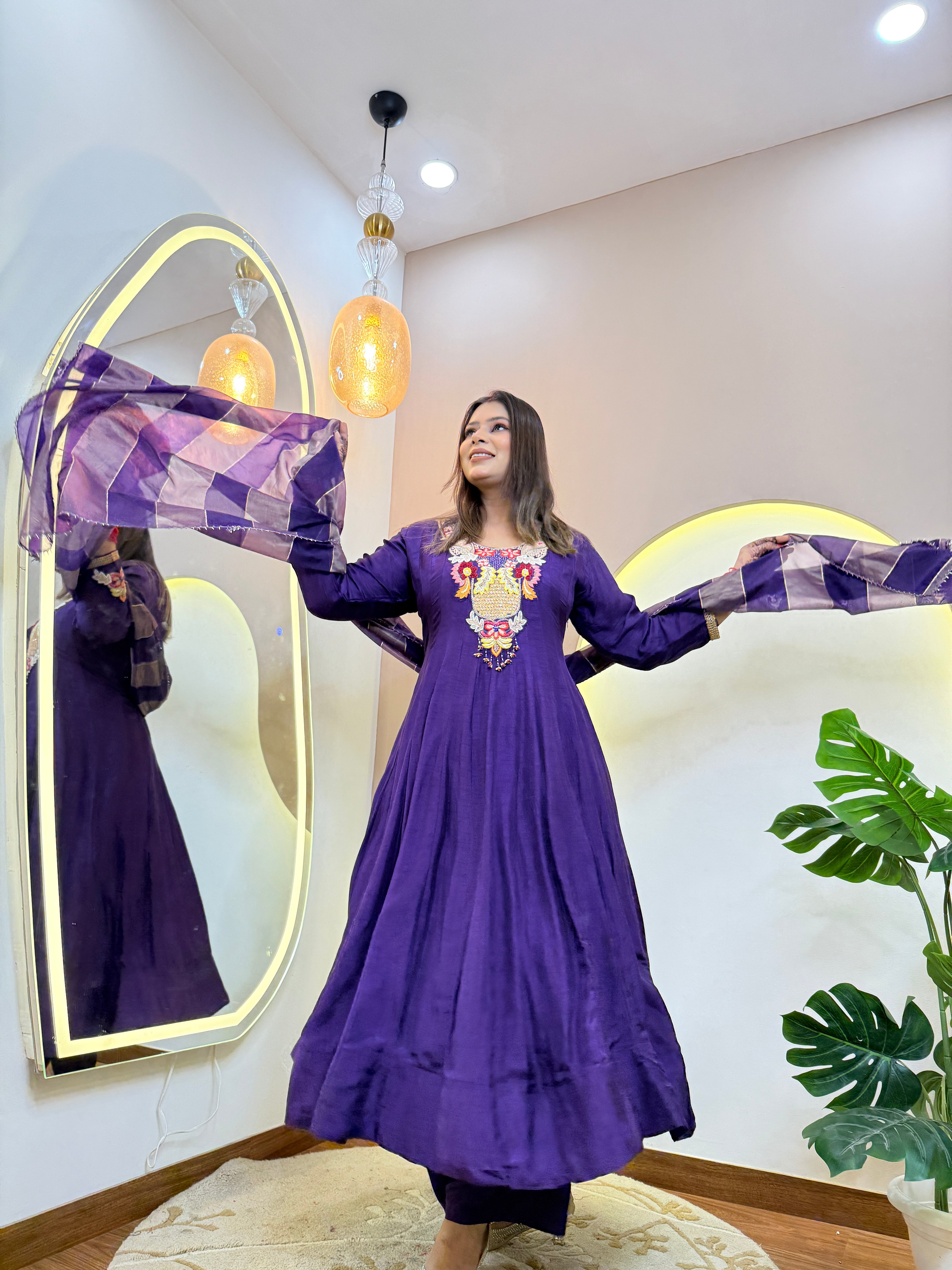 ANARKALI PANT SUIT OUTFIT  GOWN