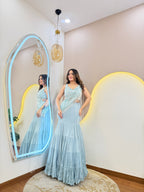 D163  CROP TOP SKIRT