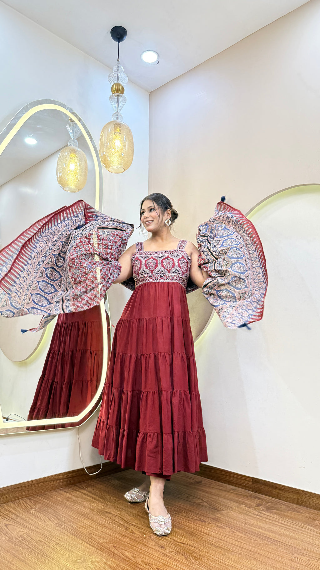 D972  ANARKALI SUIT 3PC SET