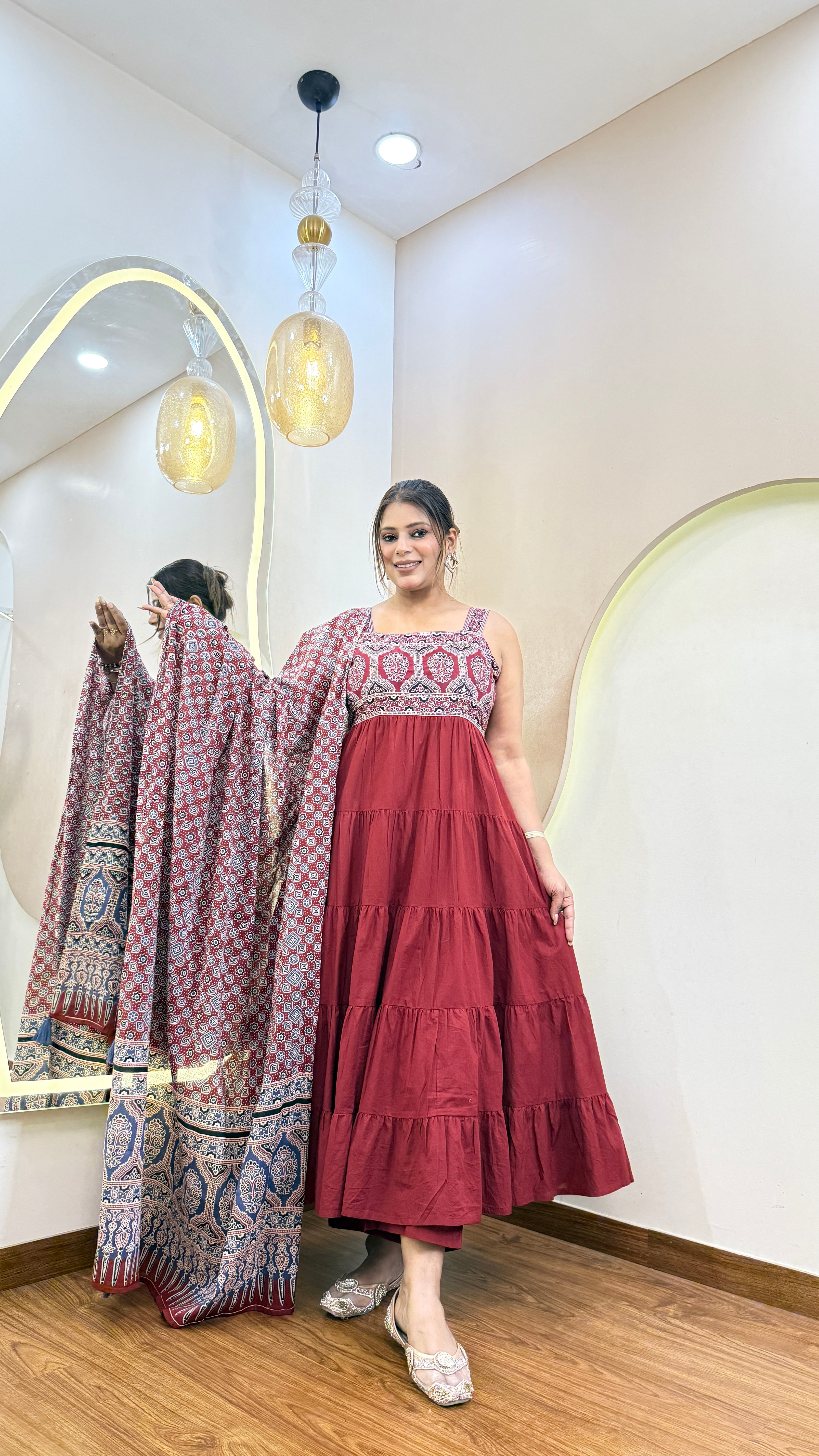 D972  ANARKALI SUIT 3PC SET