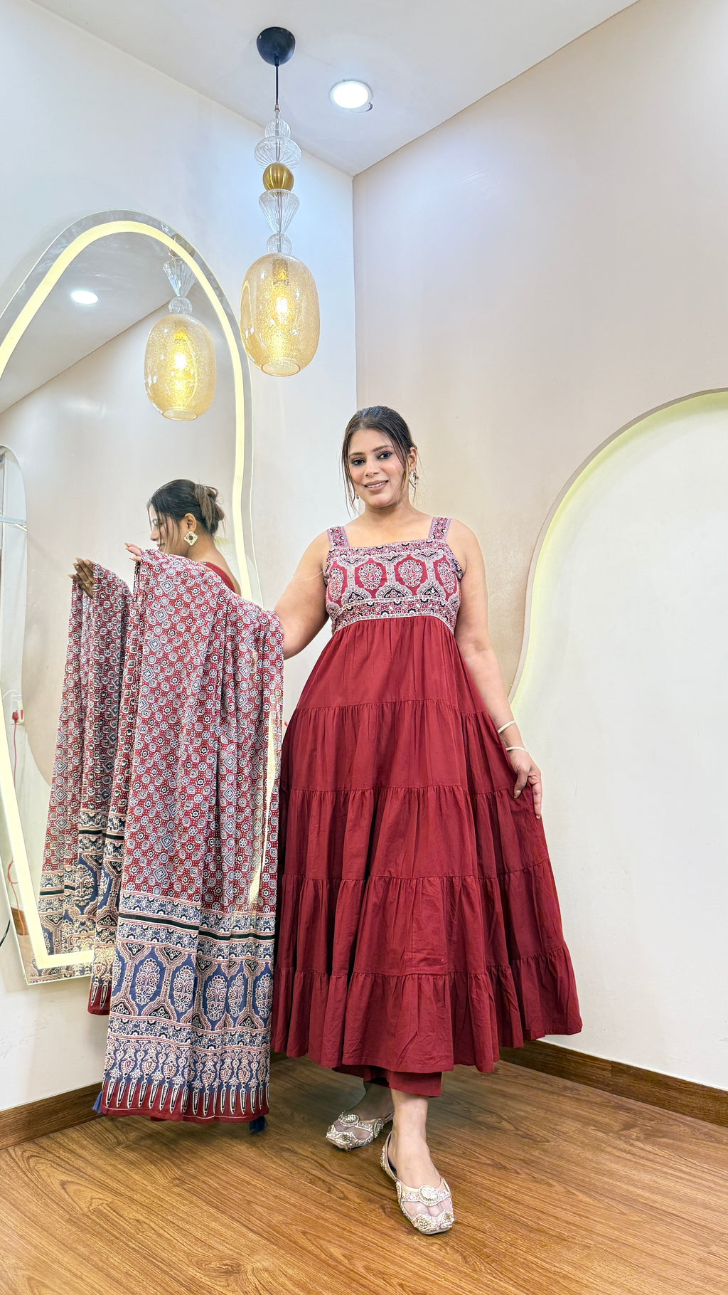 D972  ANARKALI SUIT 3PC SET
