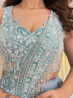 D163  CROP TOP SKIRT