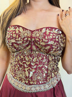 D615  Crop top skirt