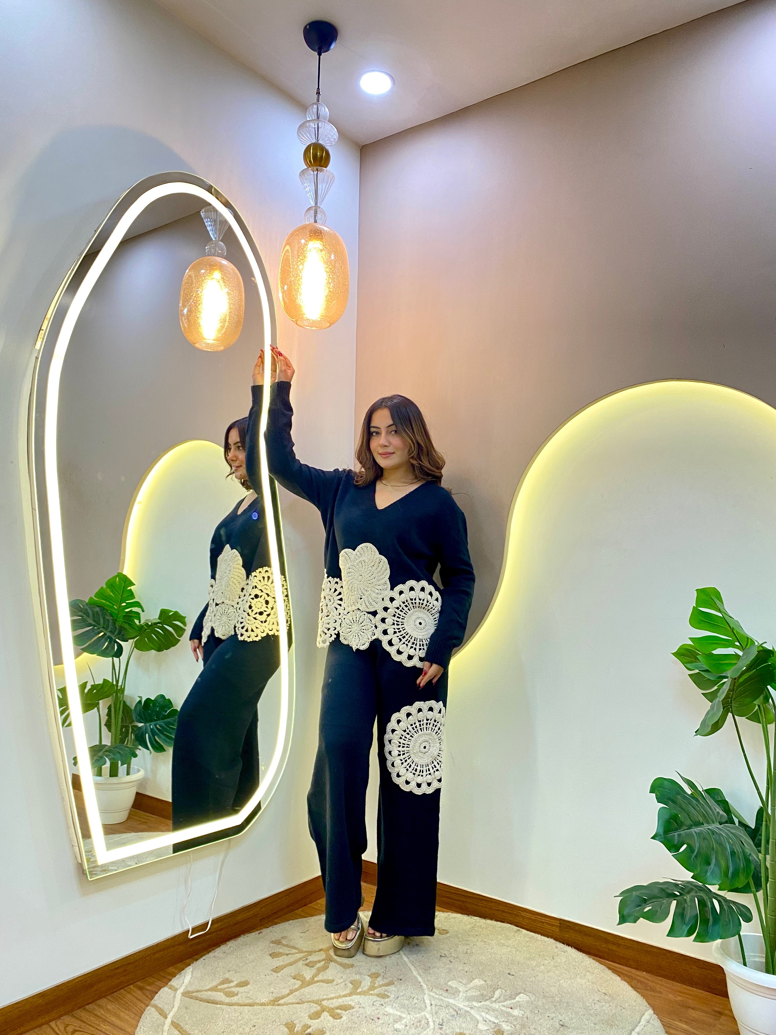 SHIQA  WOOLEN CORD SET