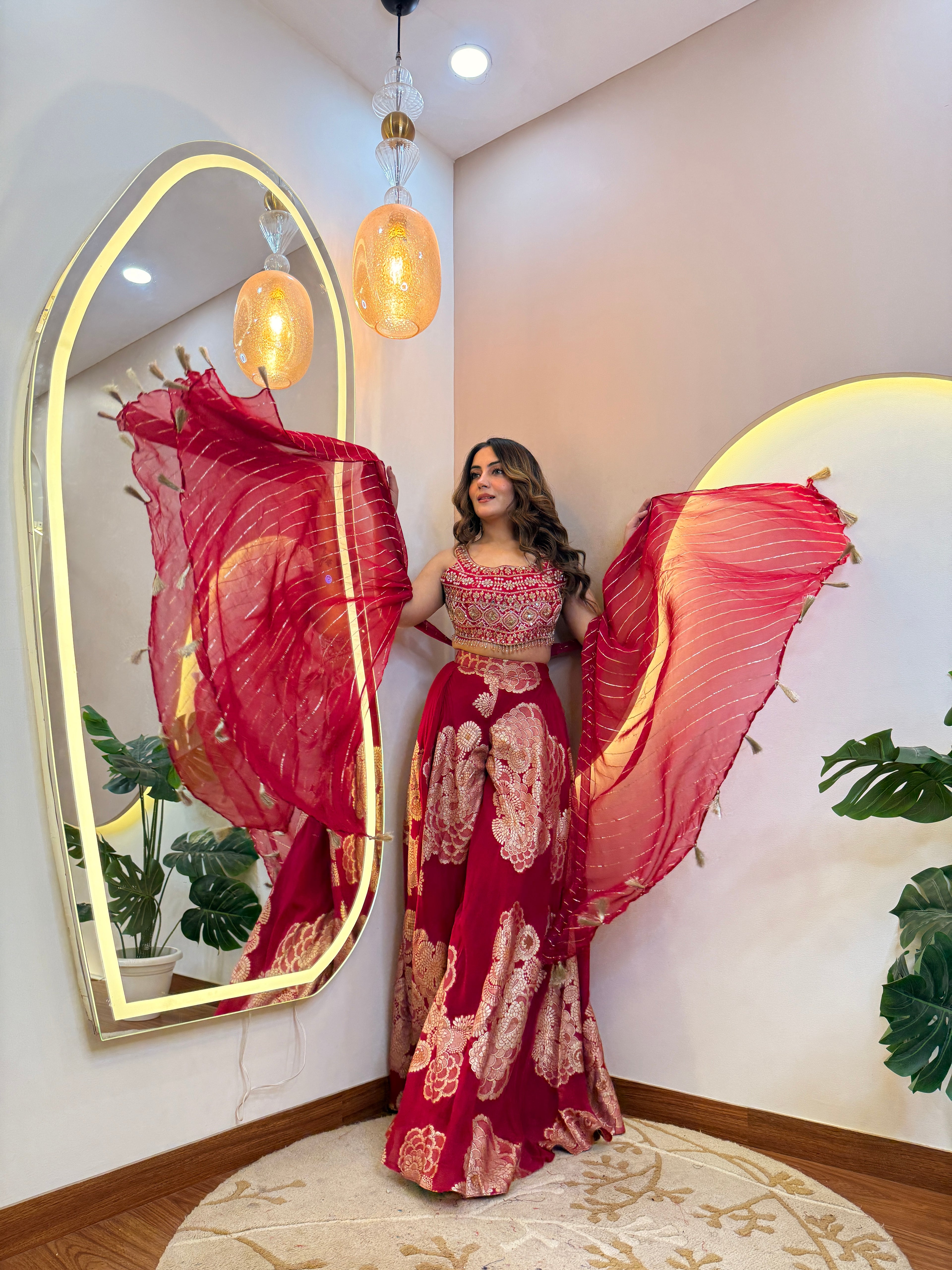 FLOWER PRINT OUTFIT  SHARARA SUIT