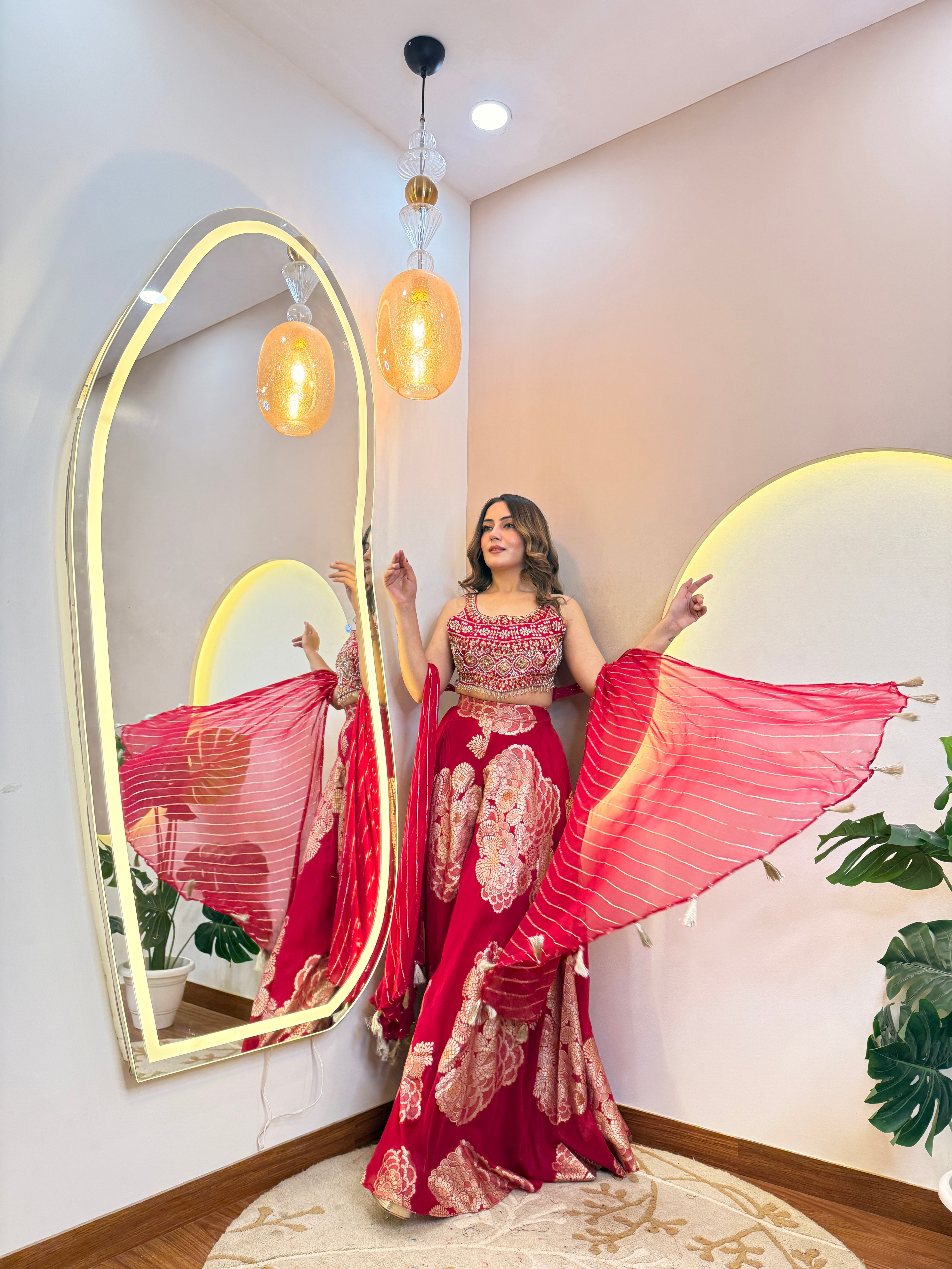 FLOWER PRINT OUTFIT  SHARARA SUIT