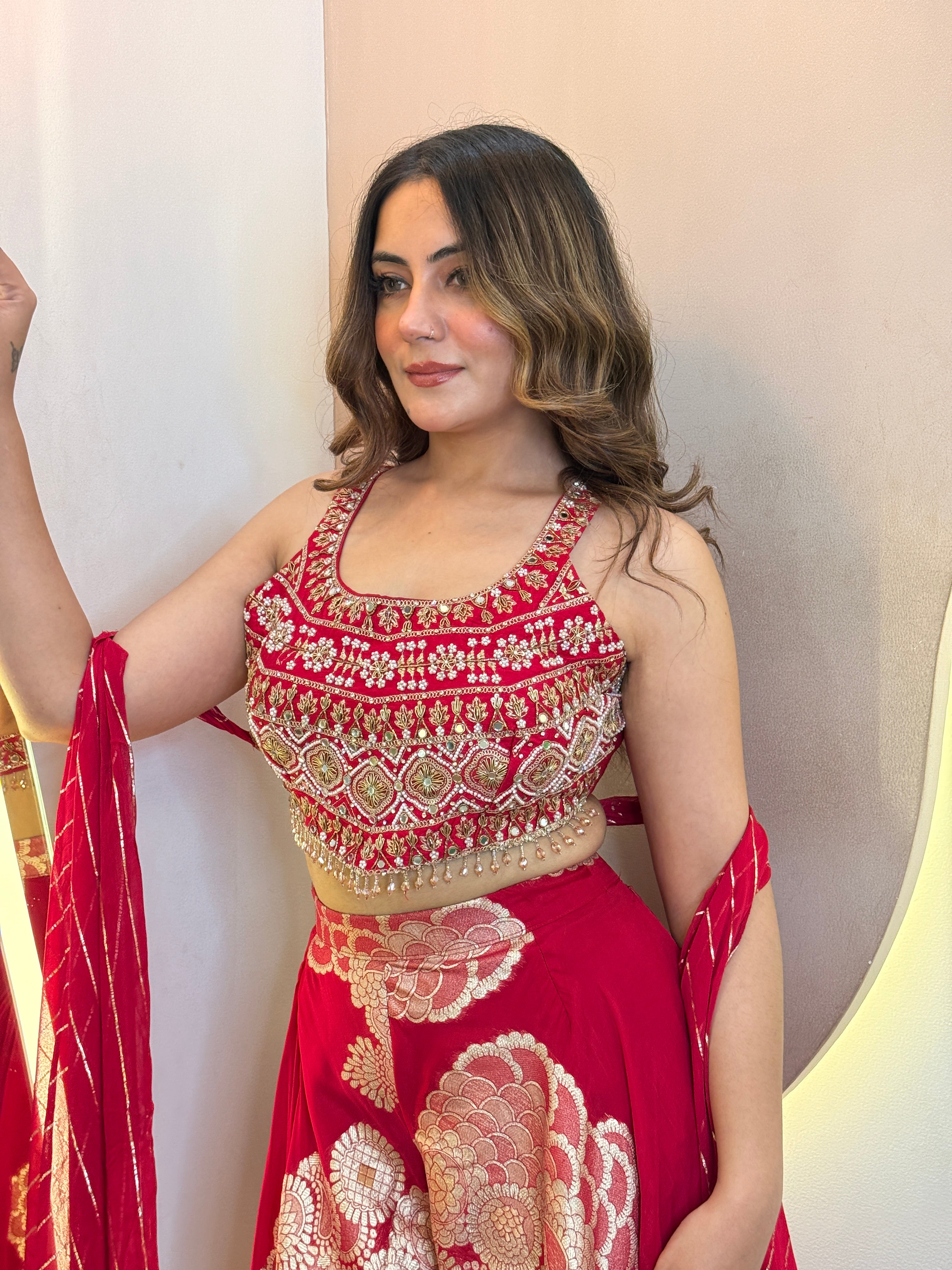 FLOWER PRINT OUTFIT  SHARARA SUIT