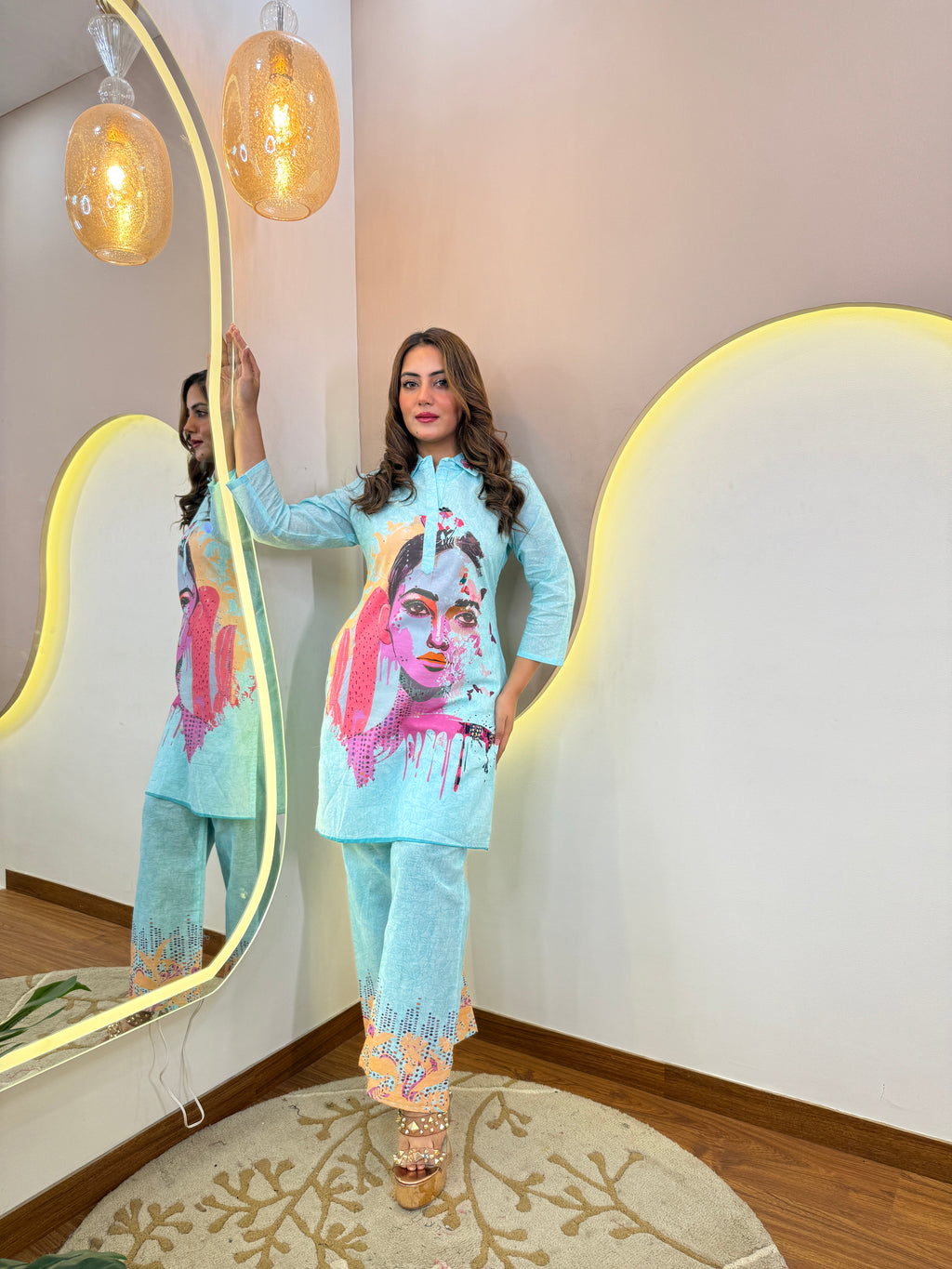 B889 COTTON  2  PC SET