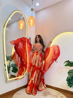 FLOWER PRINT OUTFIT  SHARARA SUIT