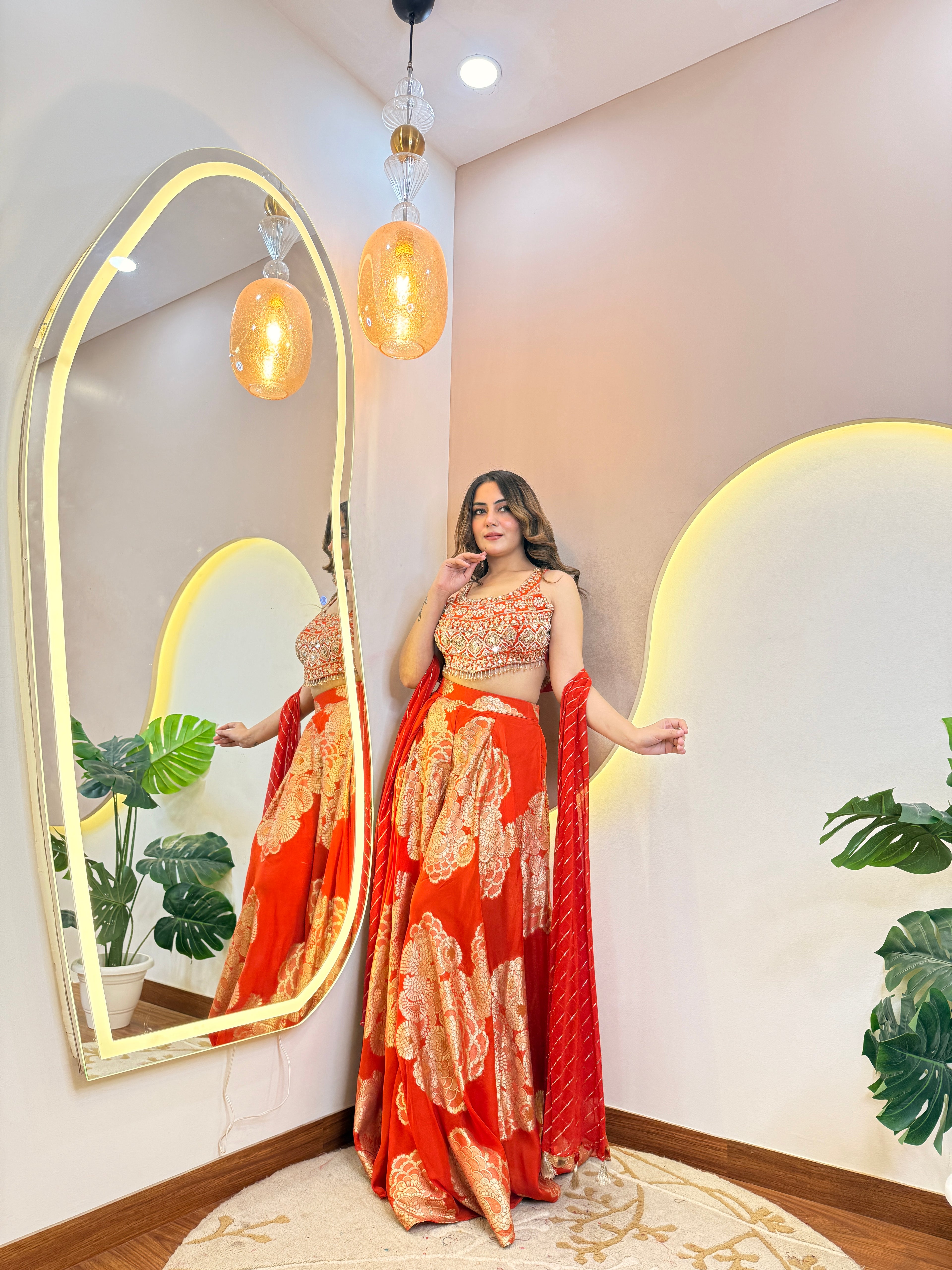 FLOWER PRINT OUTFIT  SHARARA SUIT