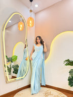 CORD SET OUTFIT DRAPE SAREE