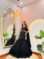 MERMAID STYLE CROP TOP SKIRT