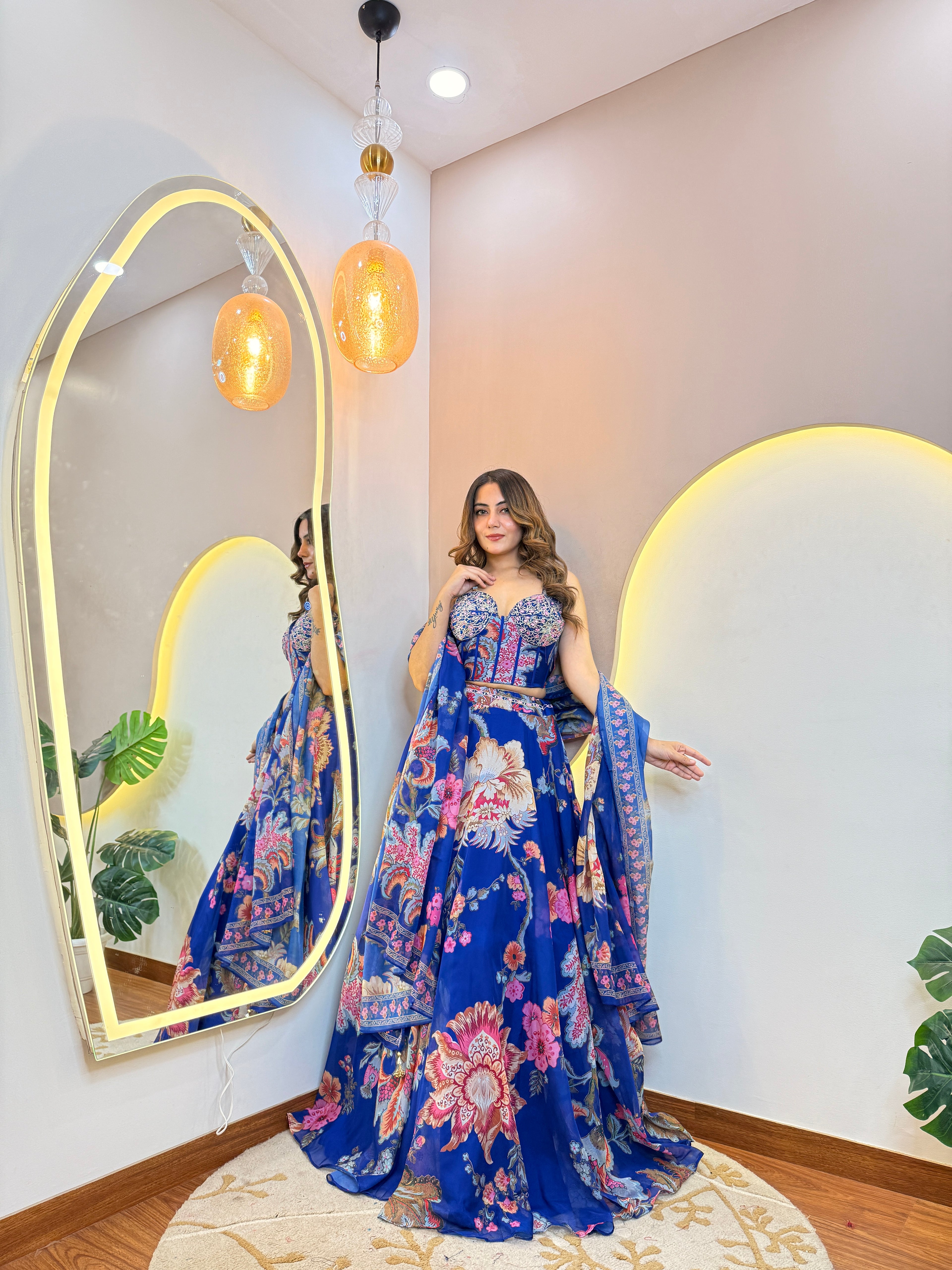 "AFEERAH" CROP TOP SKIRT