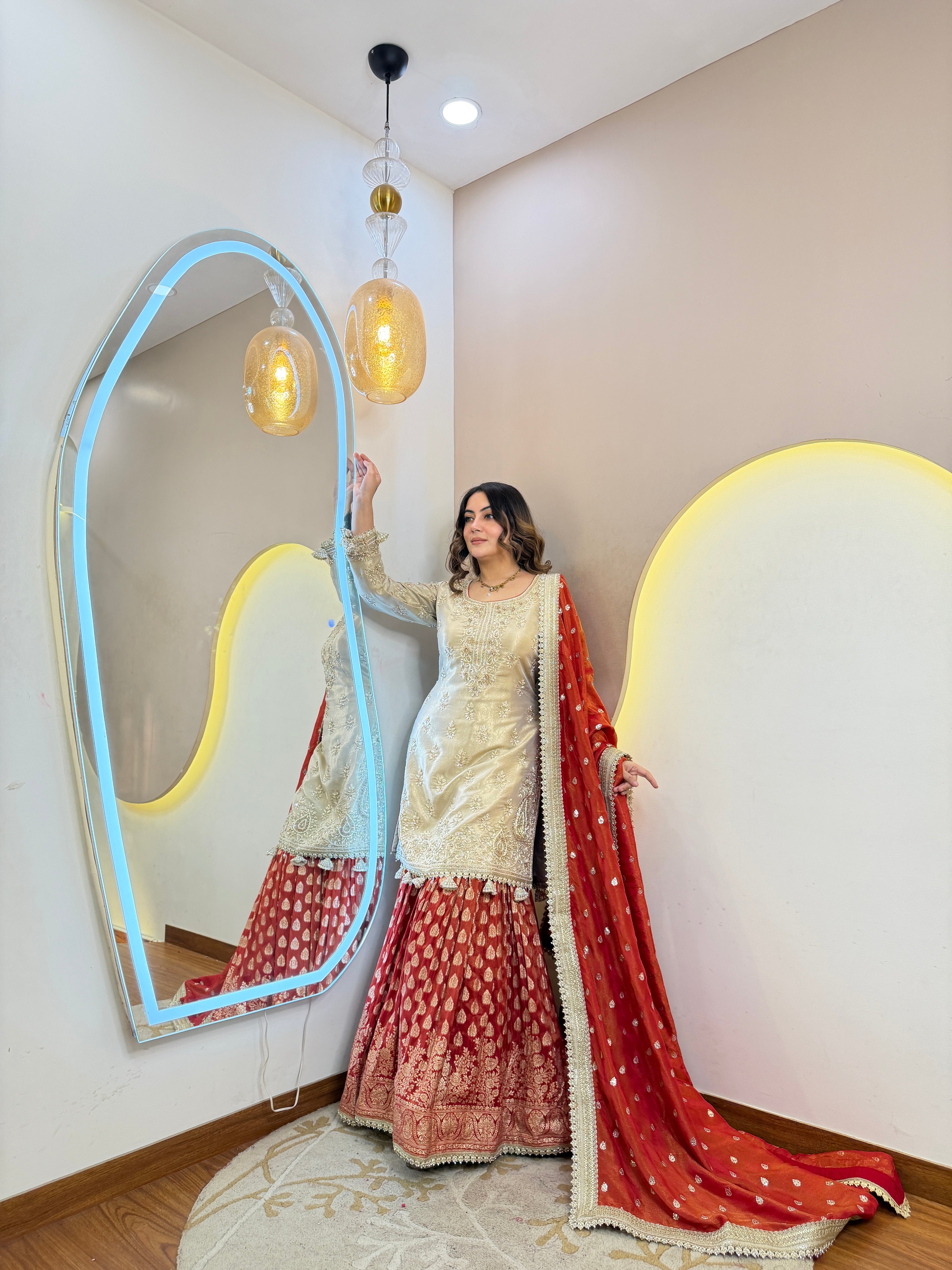 PARTY WEAR SHARARA SUIT