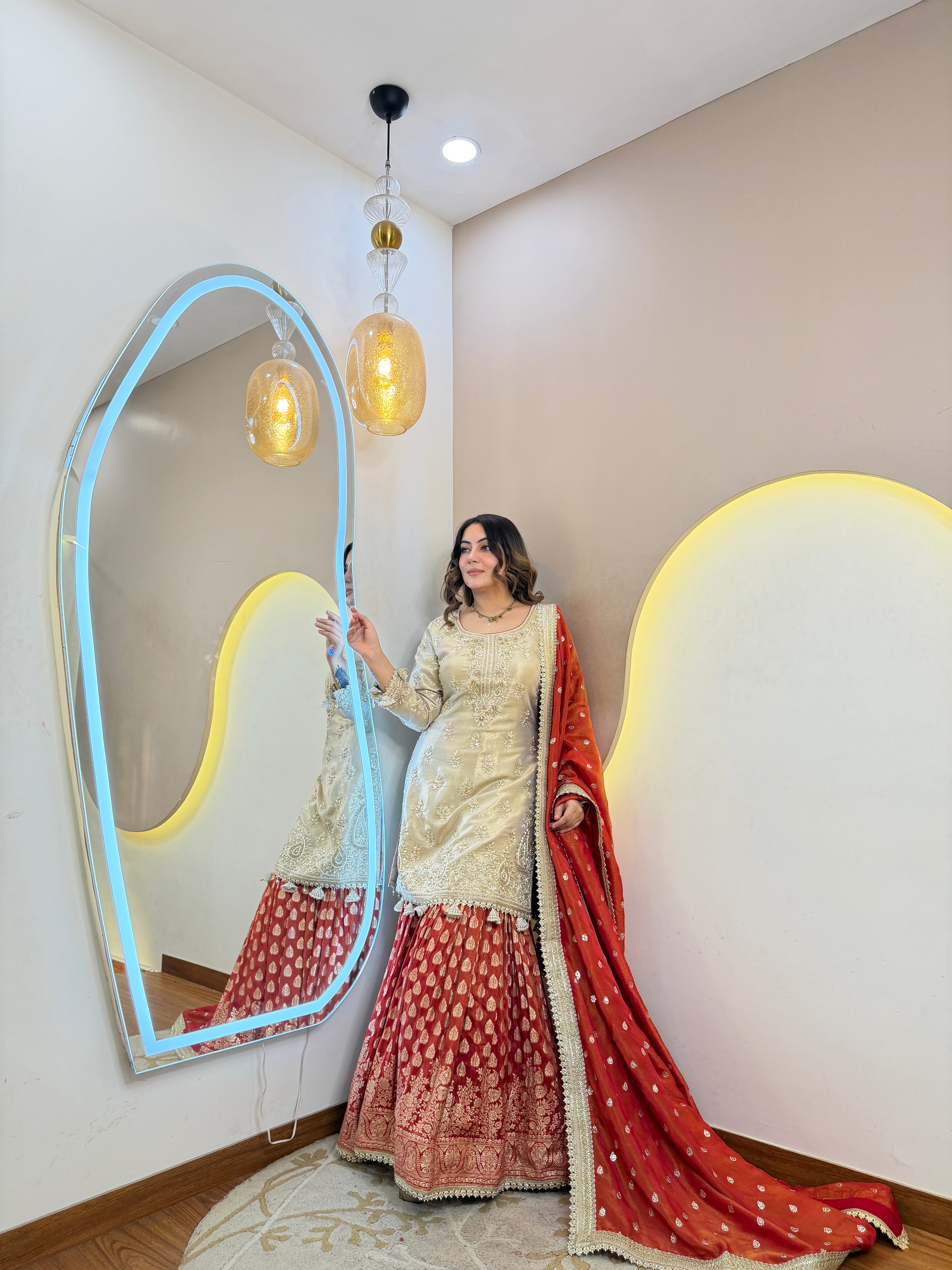 PARTY WEAR SHARARA SUIT