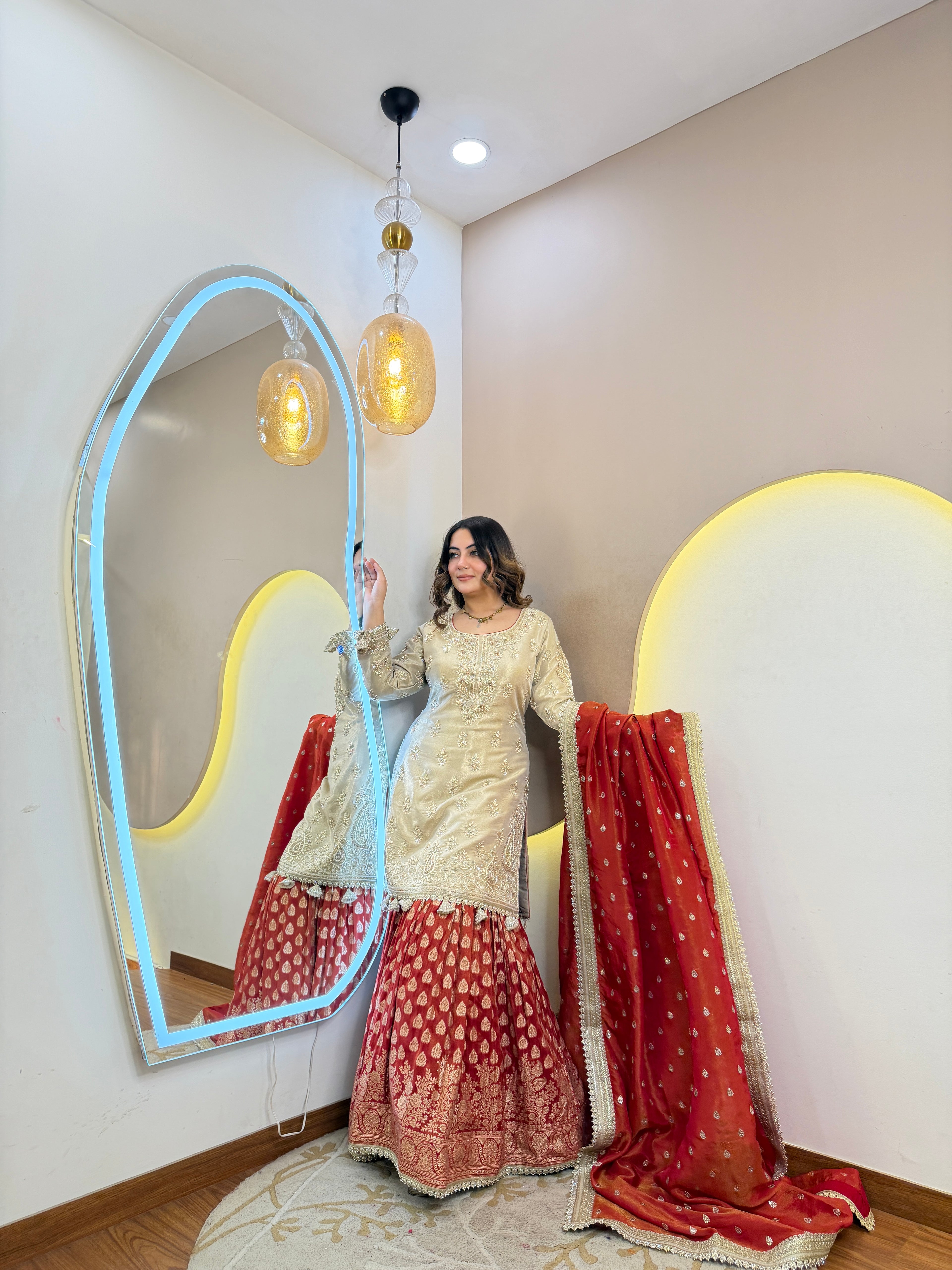 PARTY WEAR SHARARA SUIT