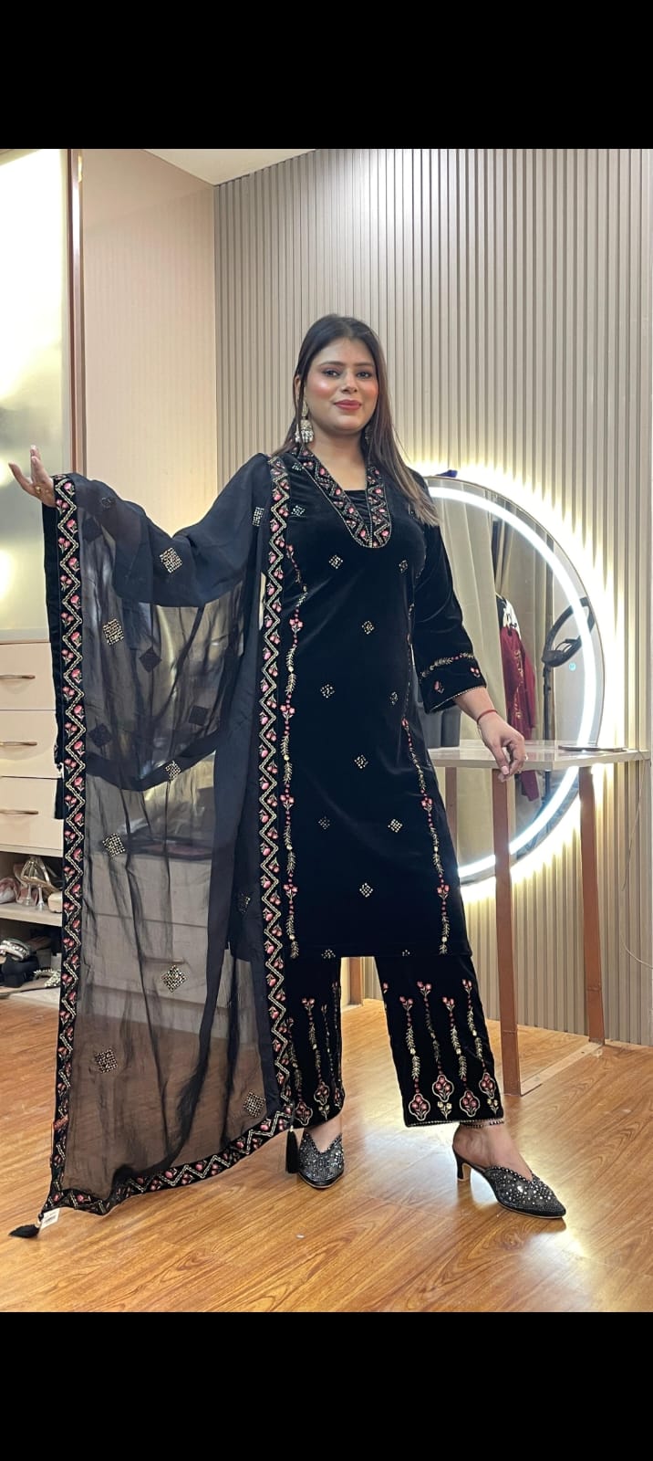 GODAMBRI VELVET 3pc SET