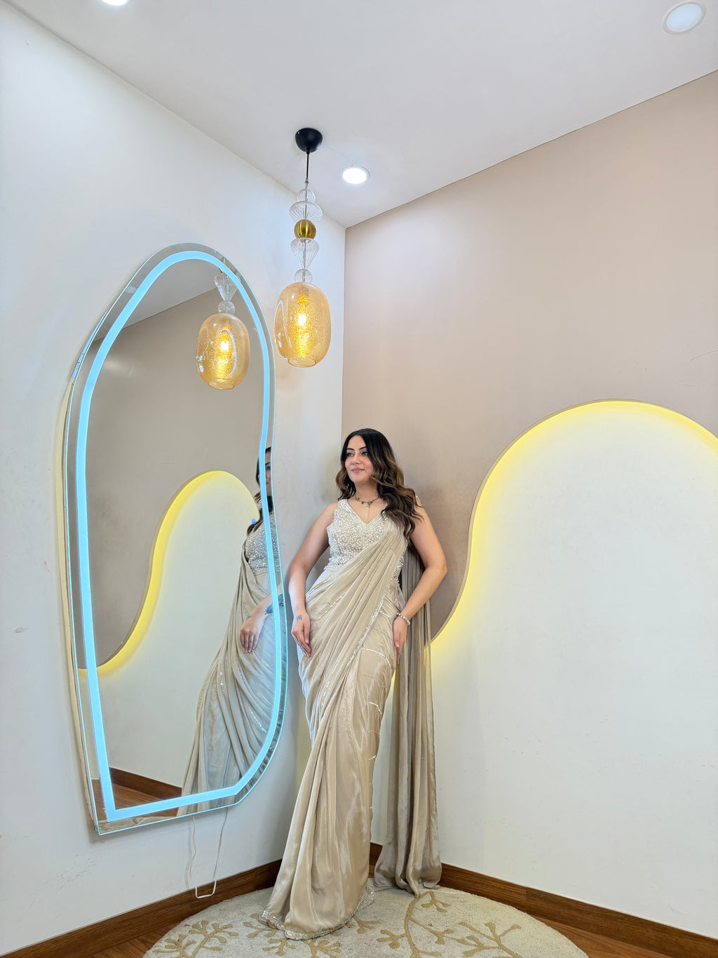 PARTY WEAR DRAPE SAREE
