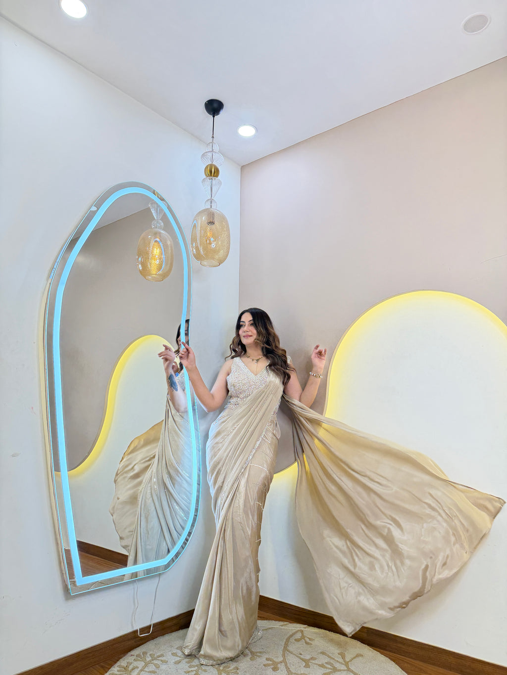 PARTY WEAR DRAPE SAREE