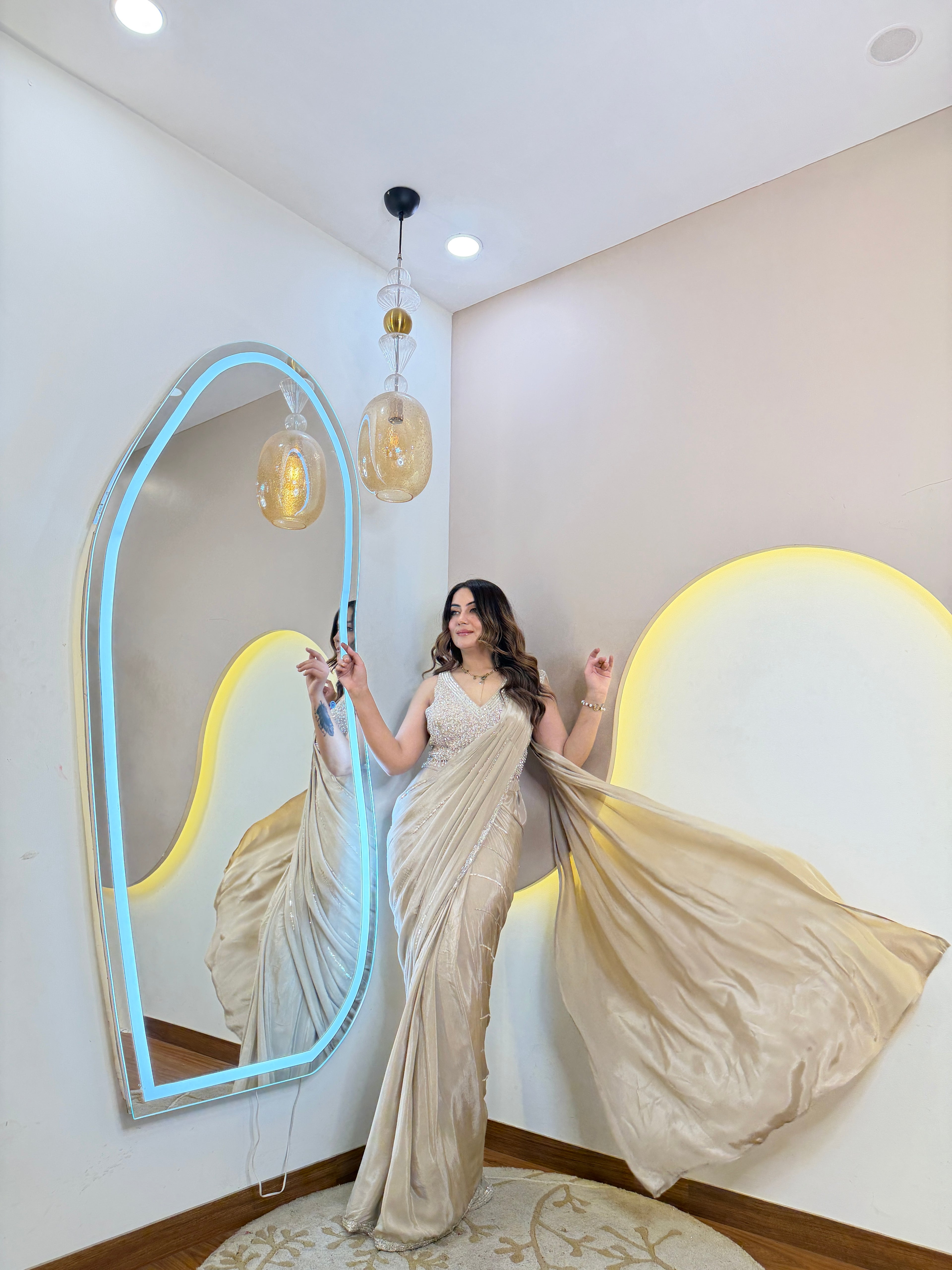 PARTY WEAR DRAPE SAREE