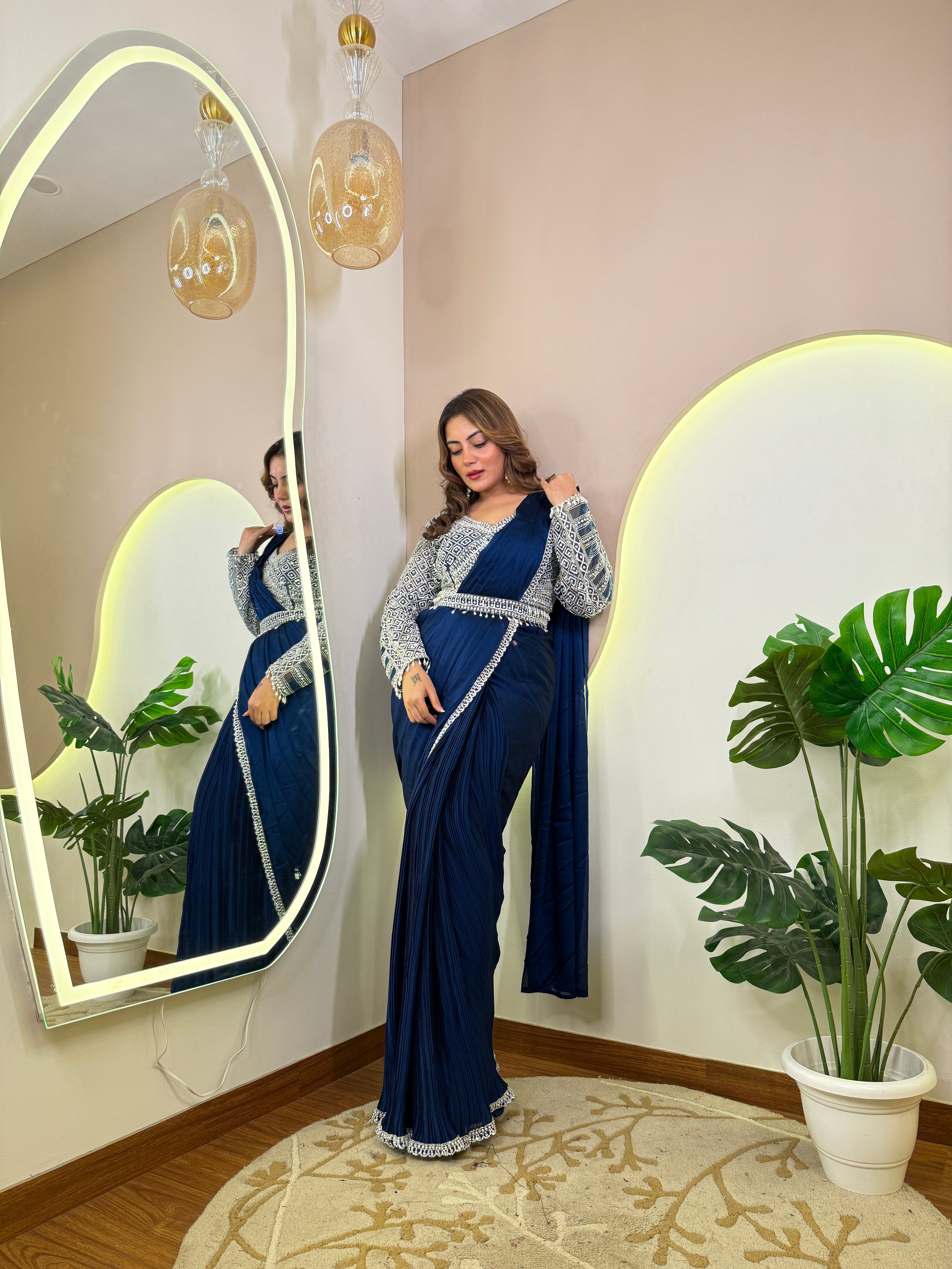 " NAGMA " DRAPE SAREE