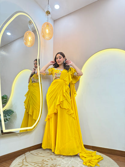 "ZEBA" DRAPE SAREE