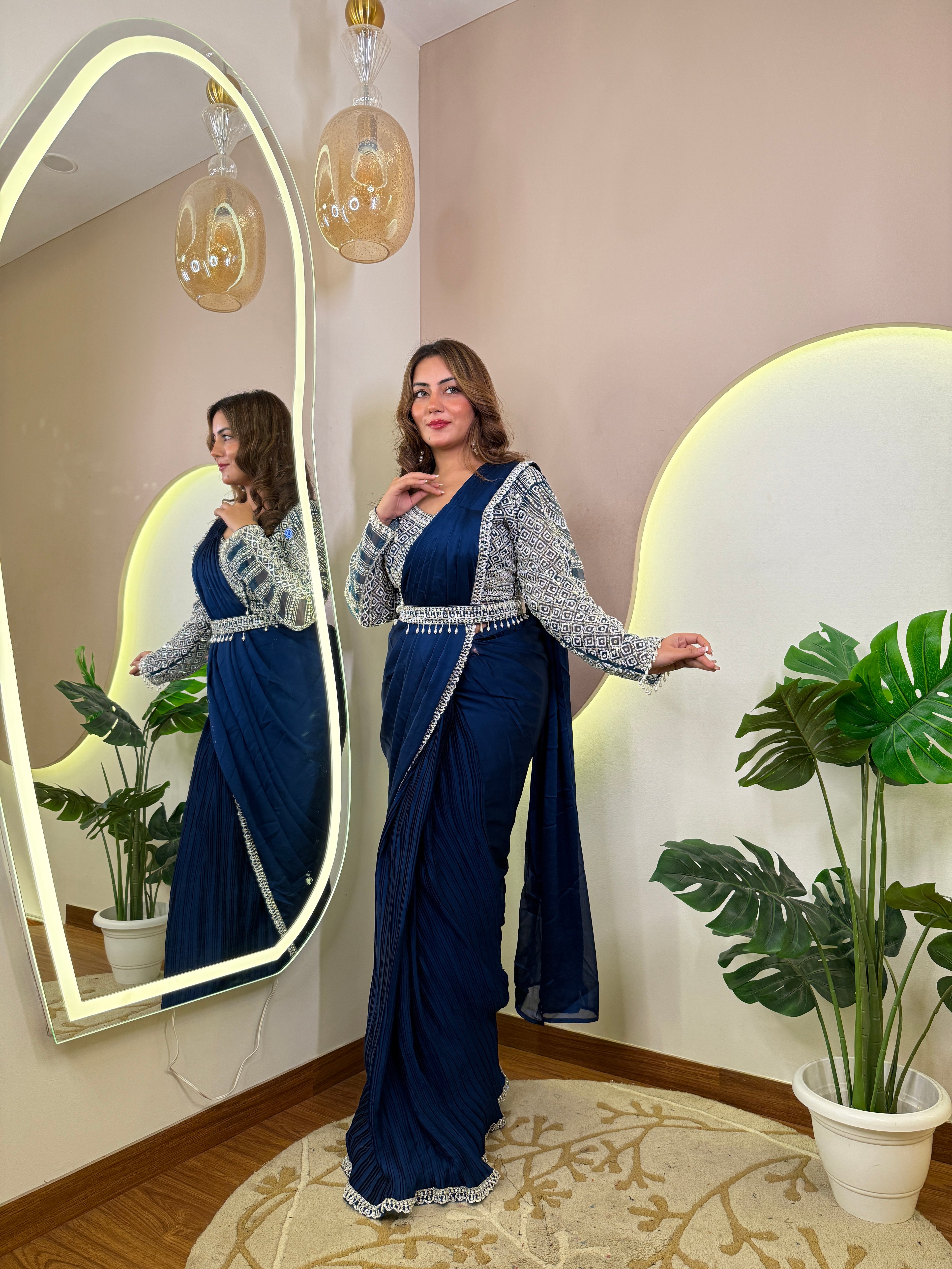 " NAGMA " DRAPE SAREE