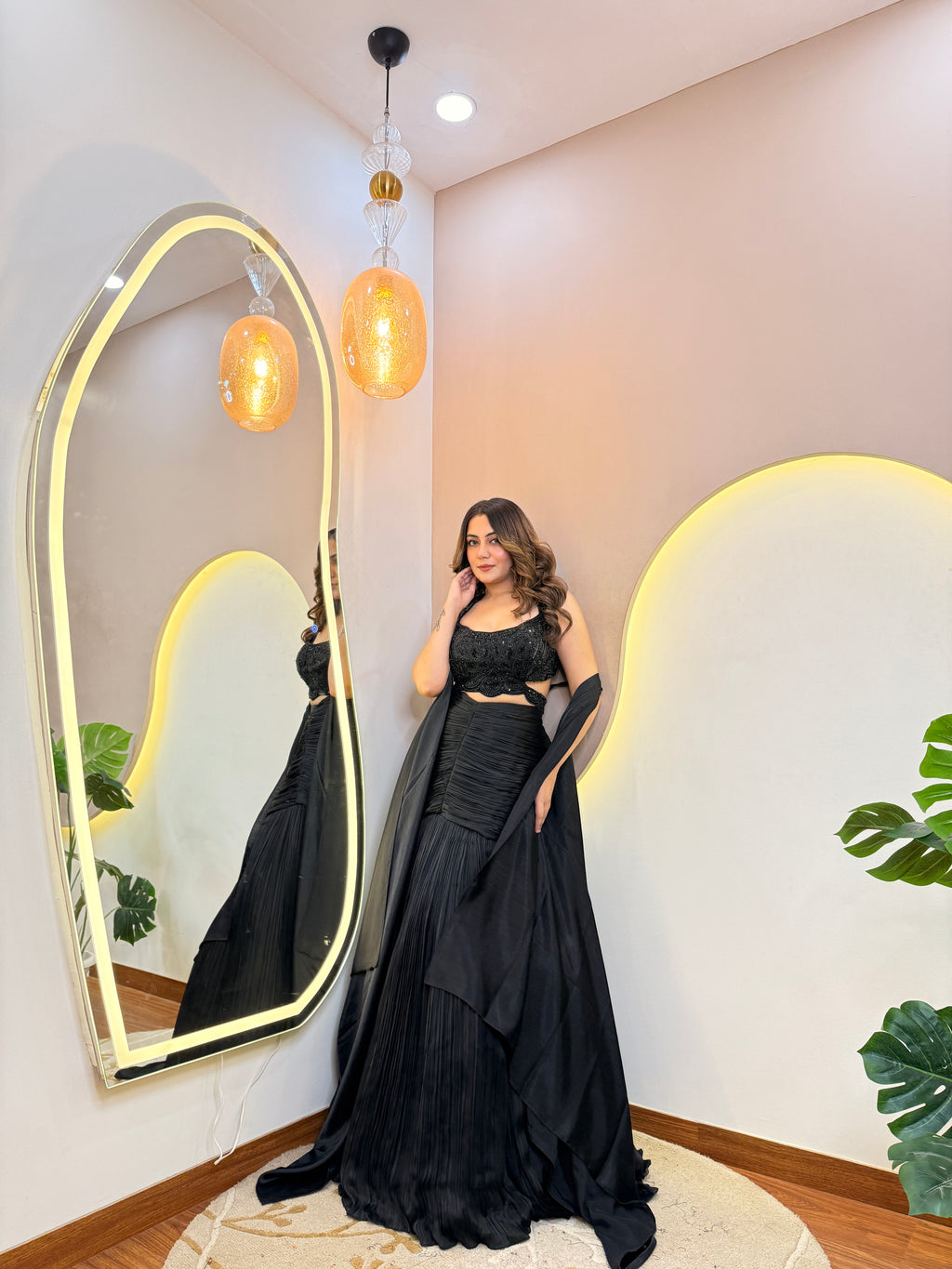 “RUHANI" FISH CUT LEHNGA