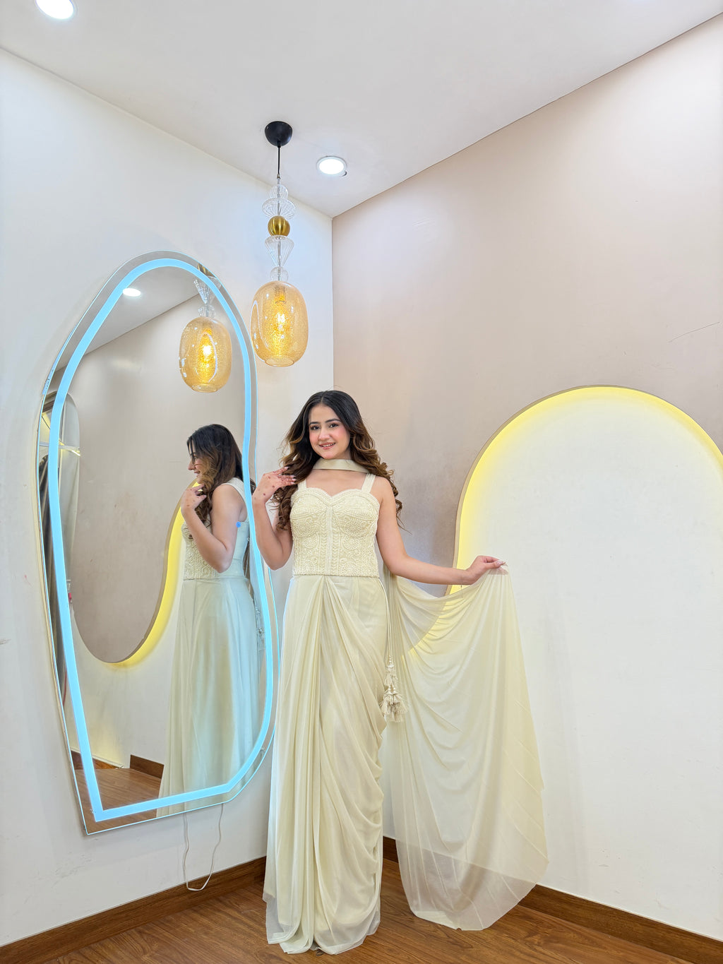 D825 Drape Saree