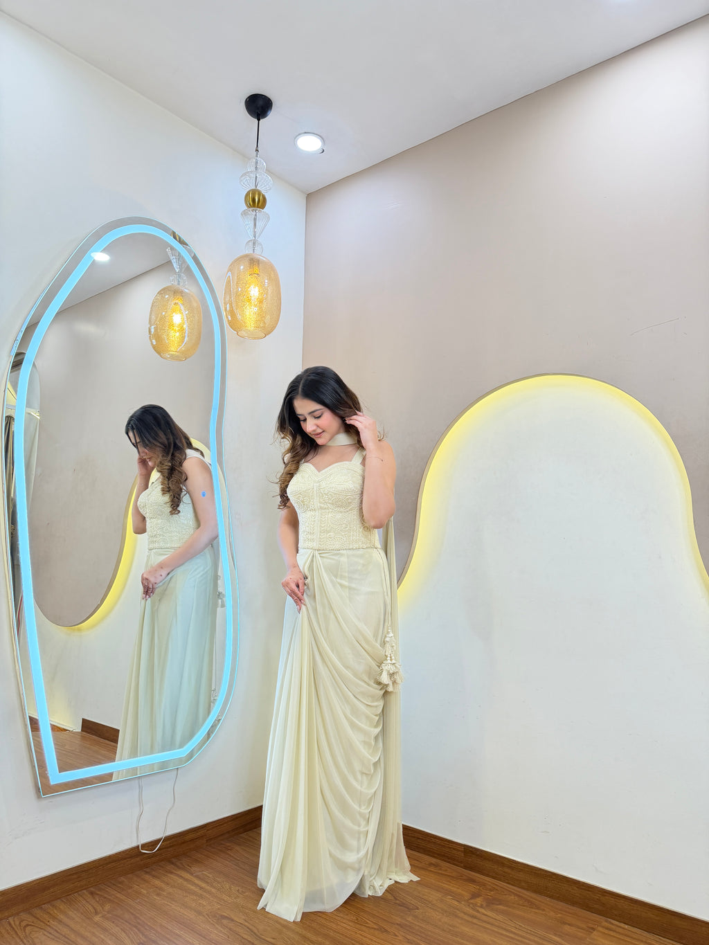 D825 Drape Saree
