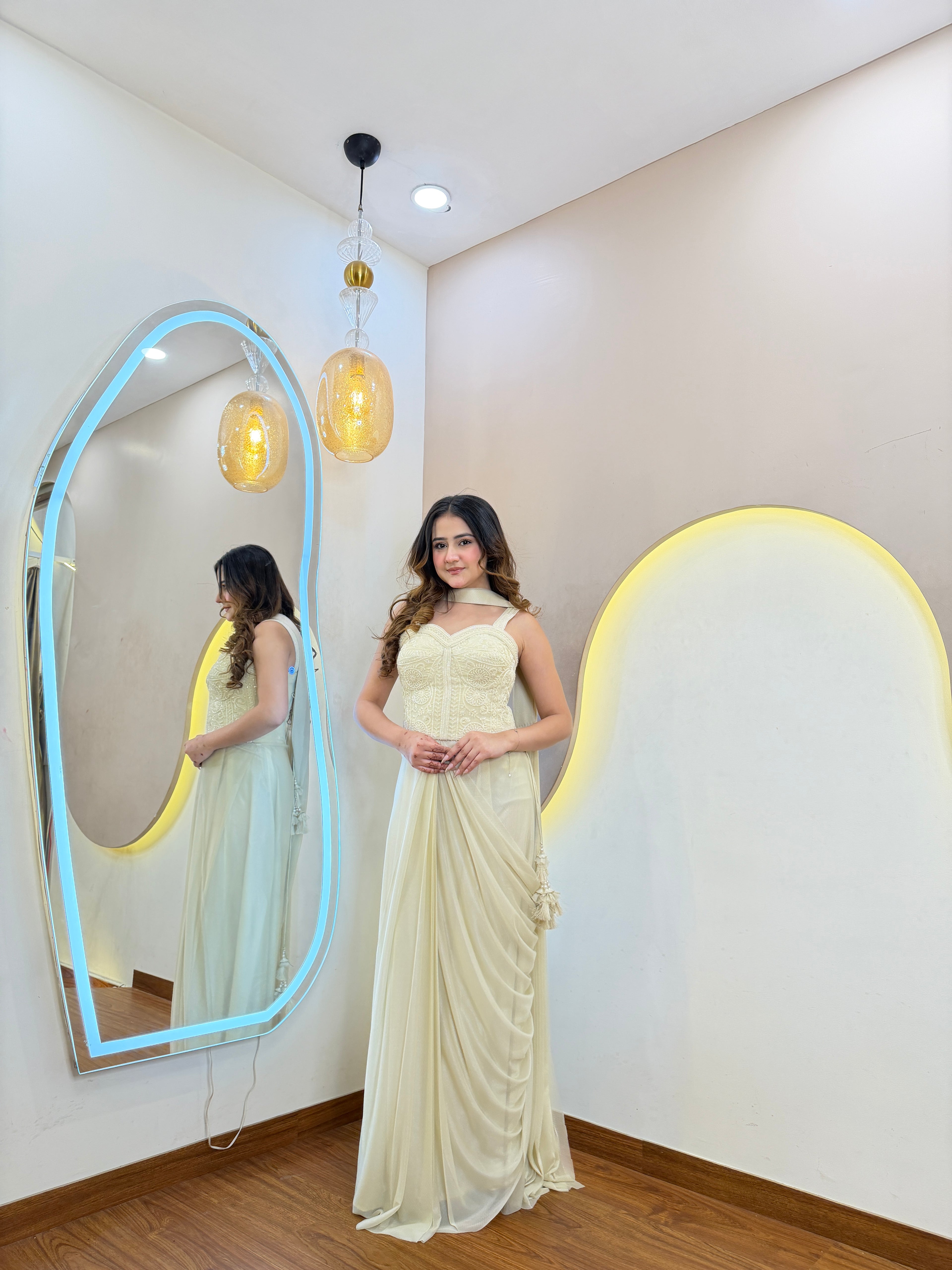 D825 Drape Saree