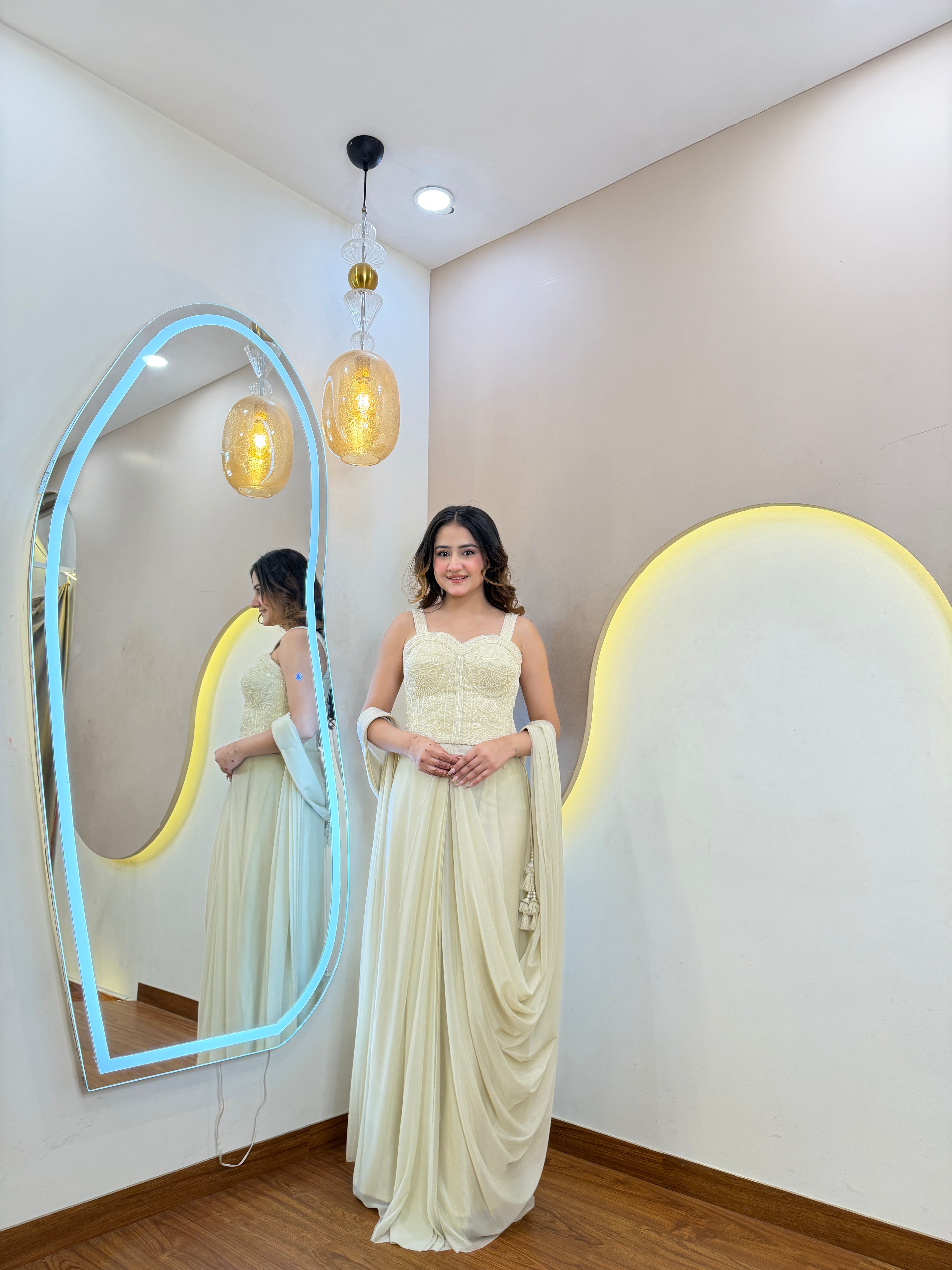 D825 Drape Saree