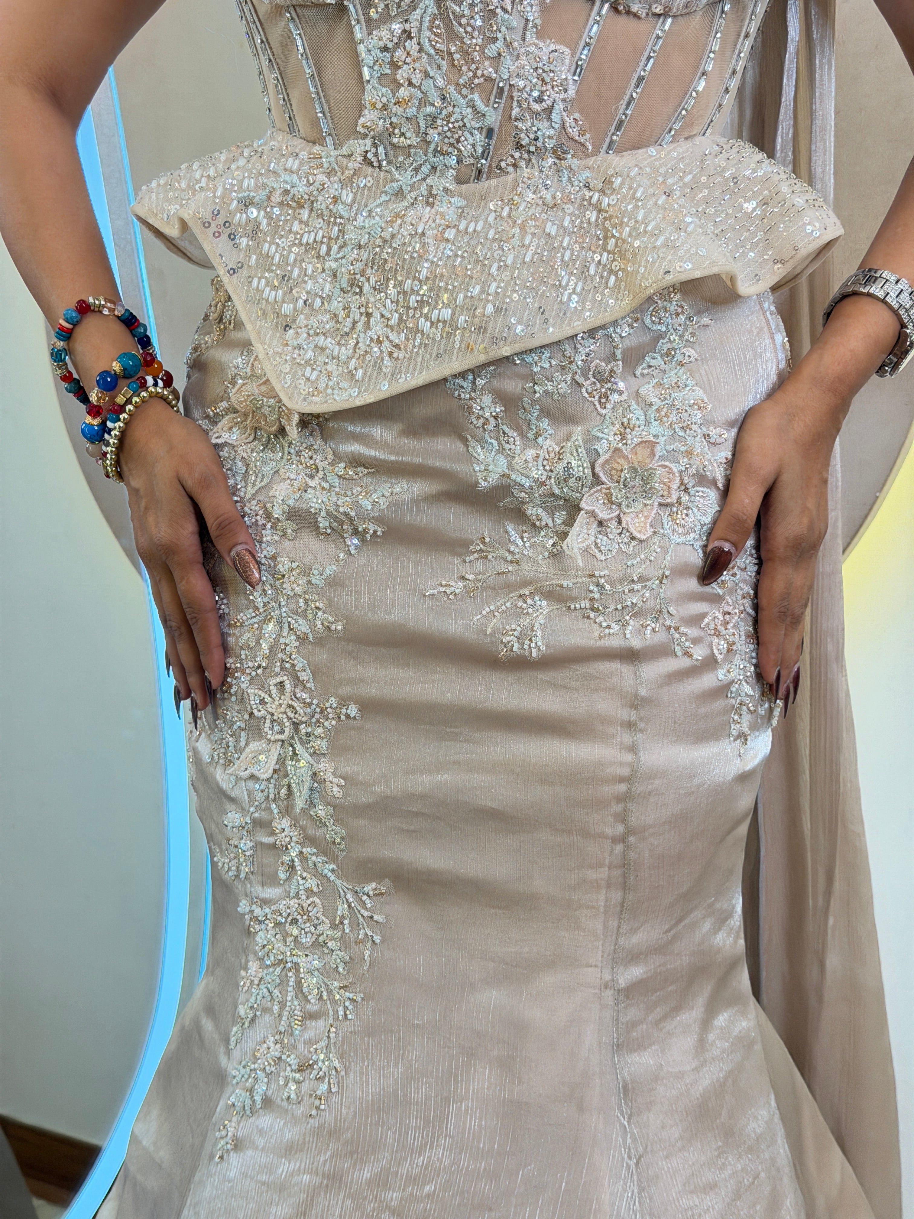 D634 CROP TOP SKIRT