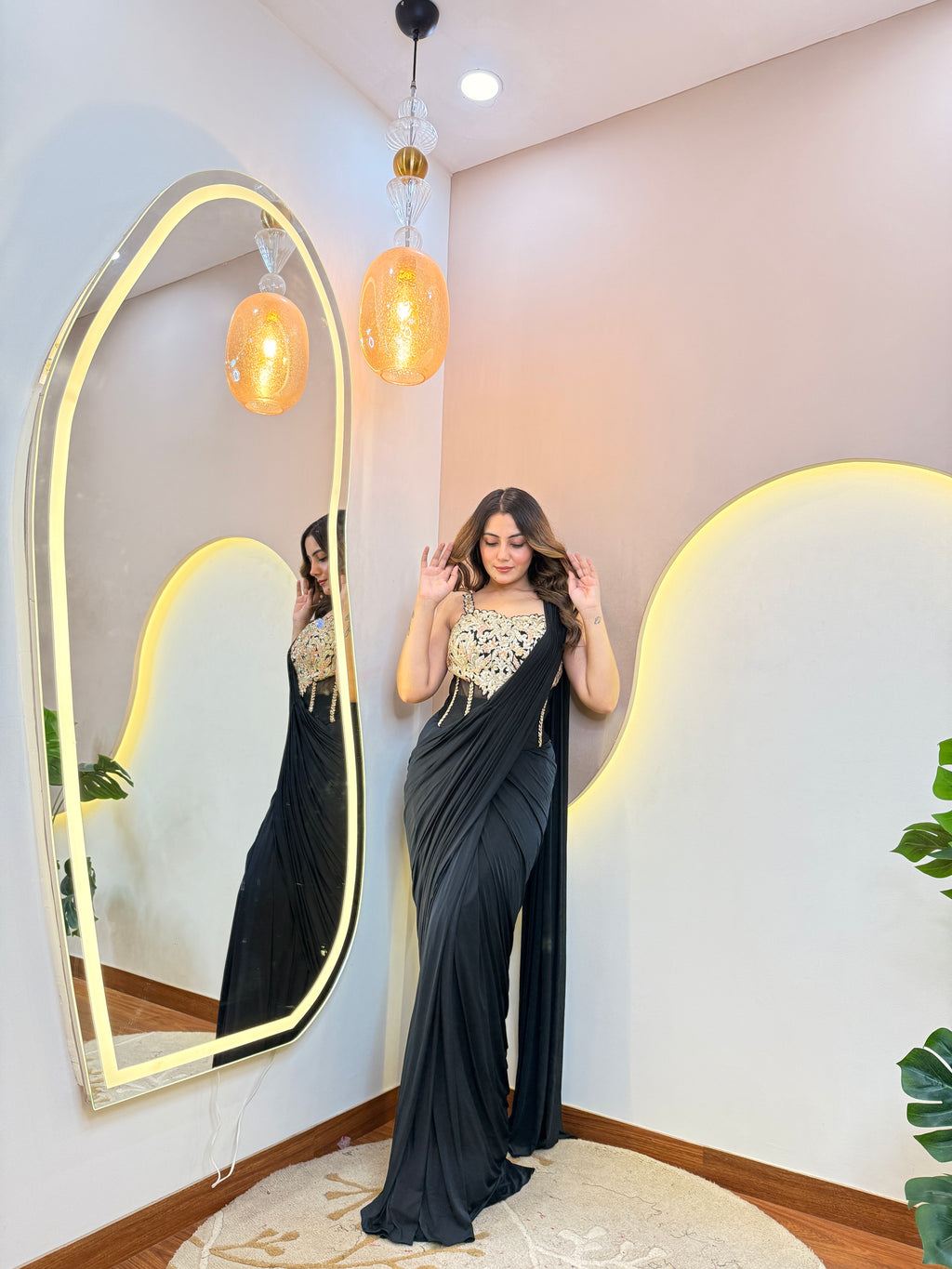 “MARIAM” cordser drape saree