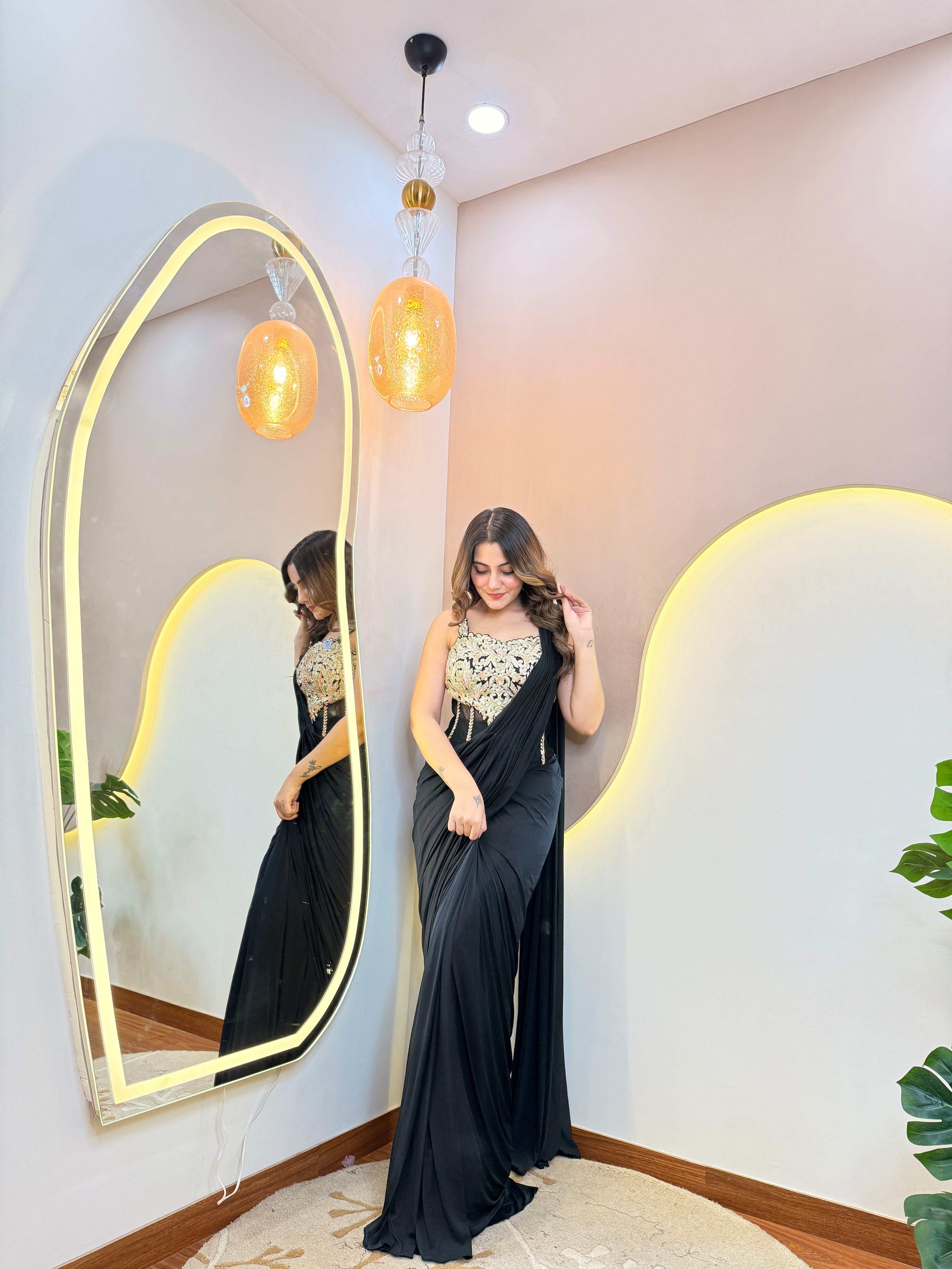 “MARIAM” cordser drape saree