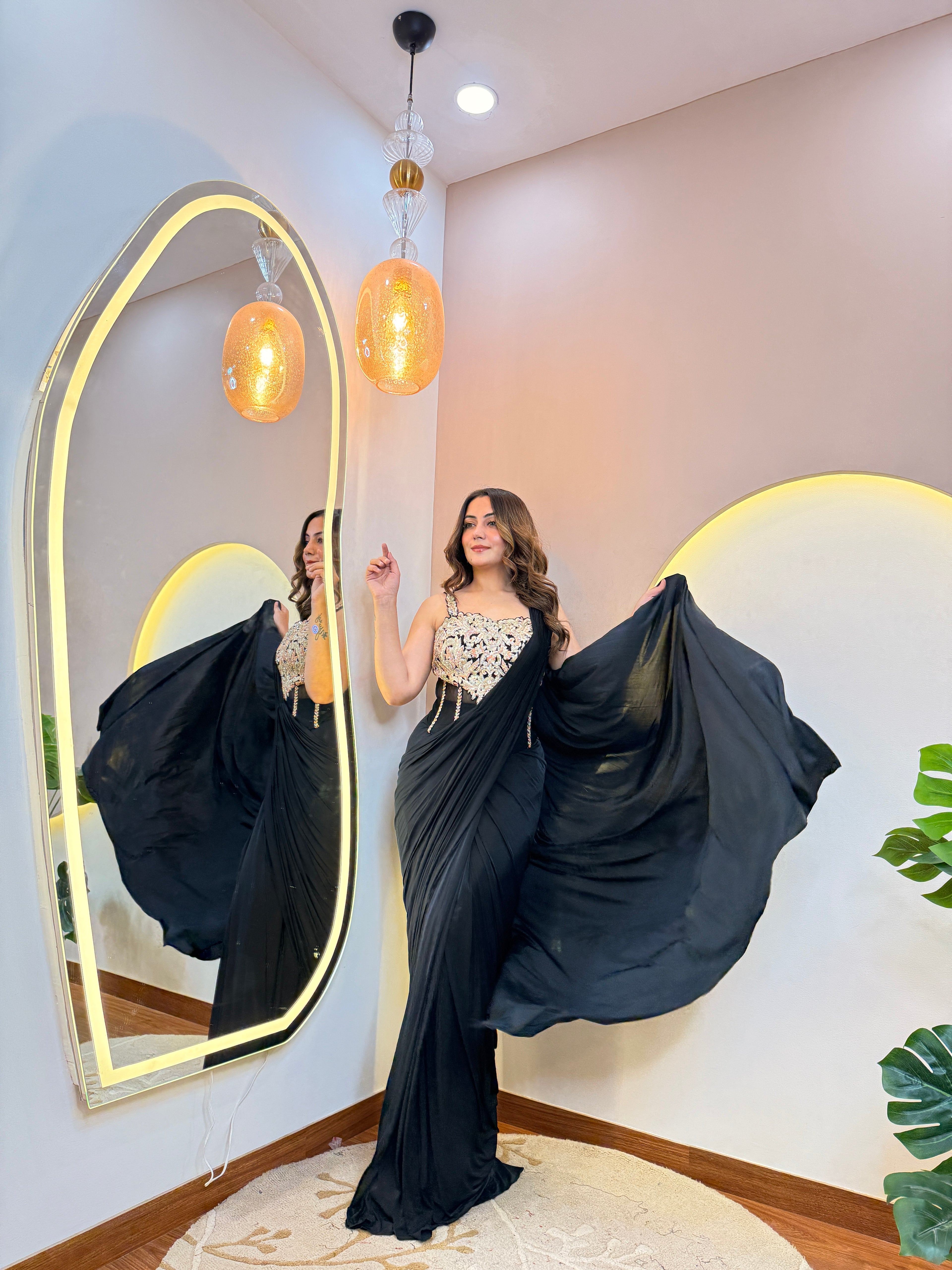 “MARIAM” cordser drape saree