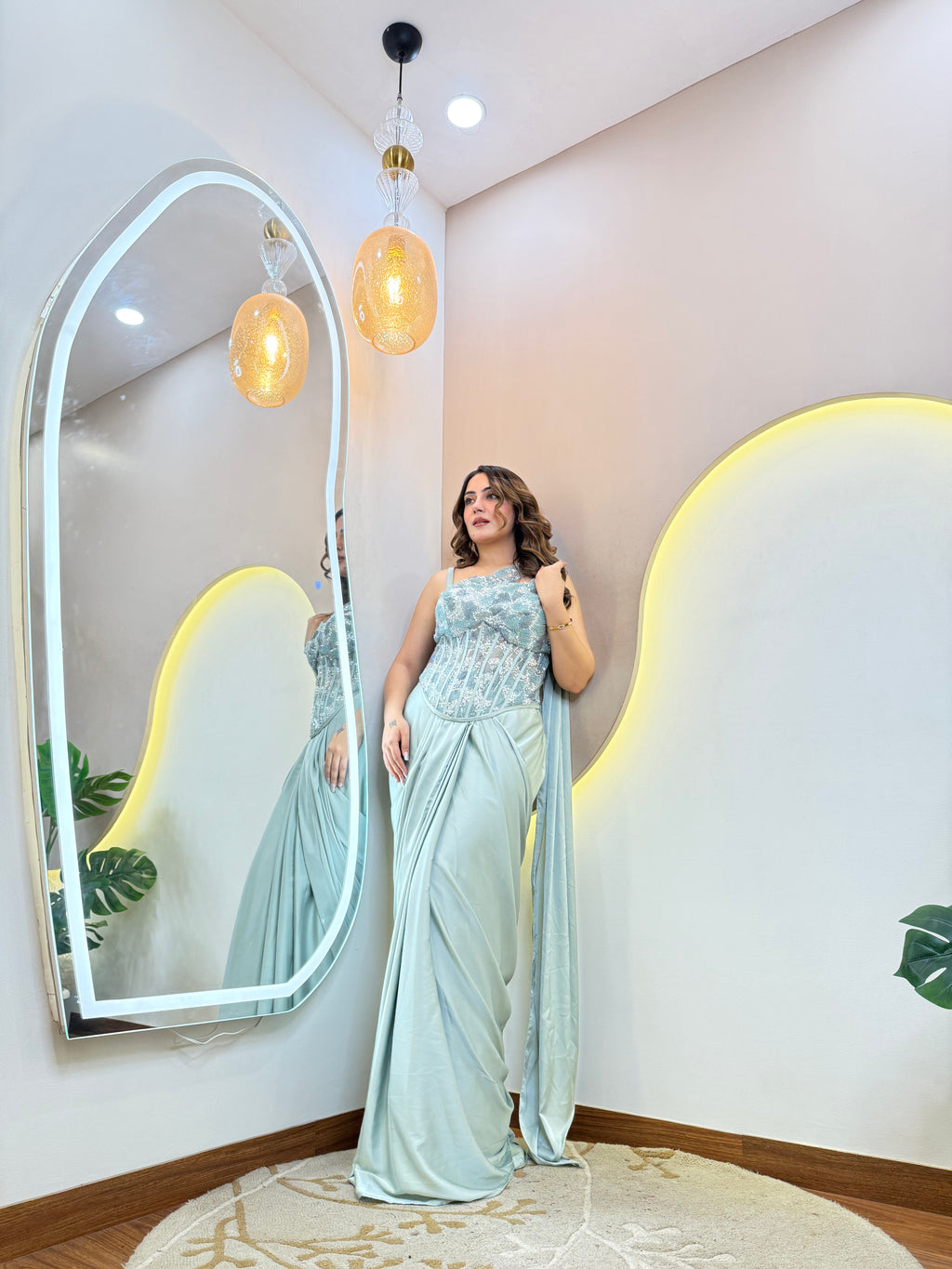 "BASMA  " DRAPE SAREE