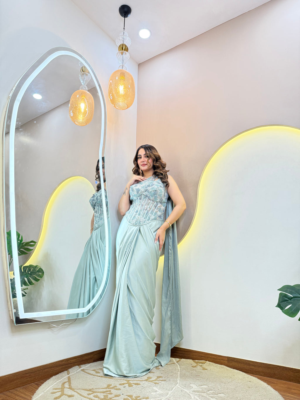 "BASMA  " DRAPE SAREE